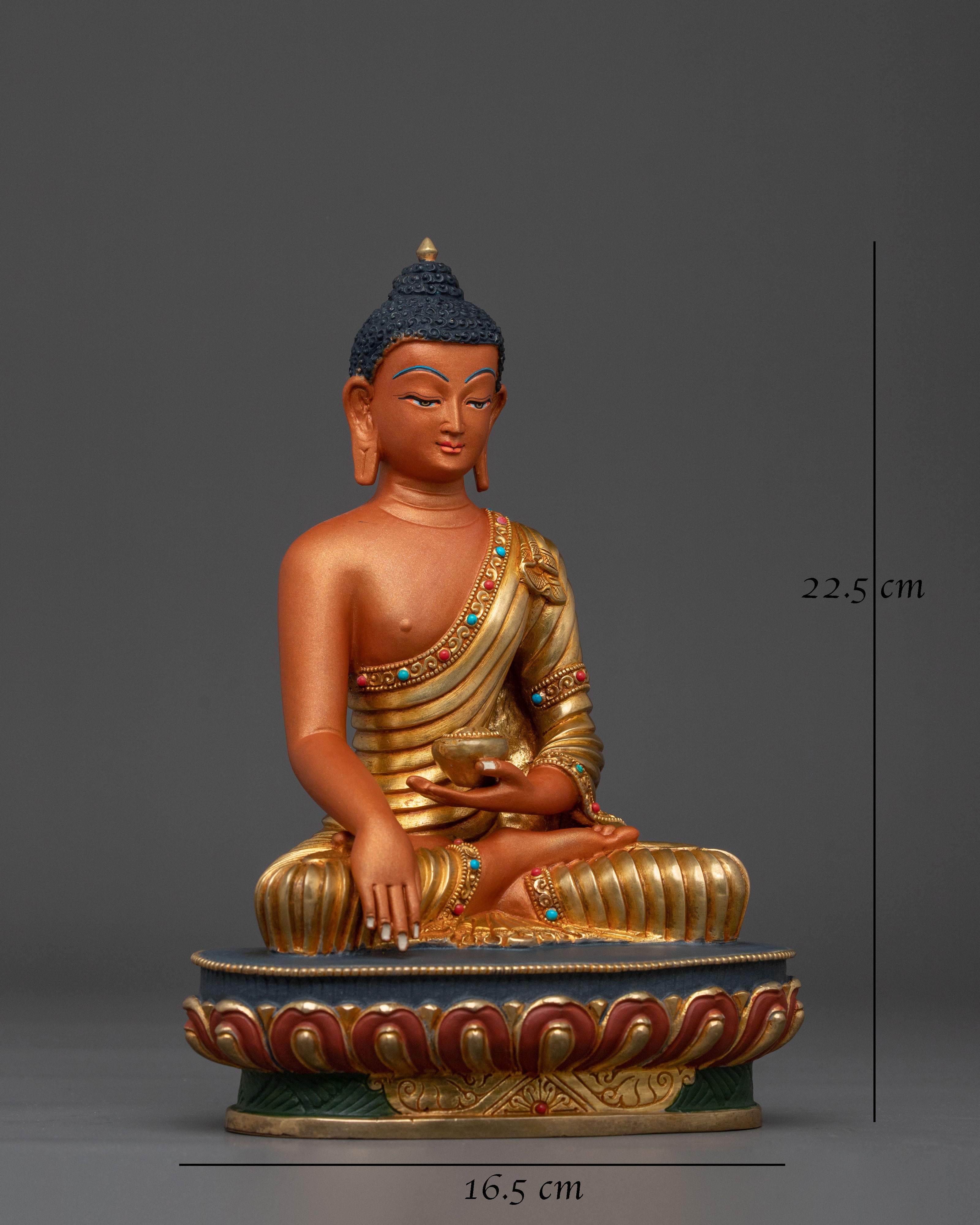 Three Buddhas Altar Statue Set | Sacred Tibetan Buddhist Trio Sculpture