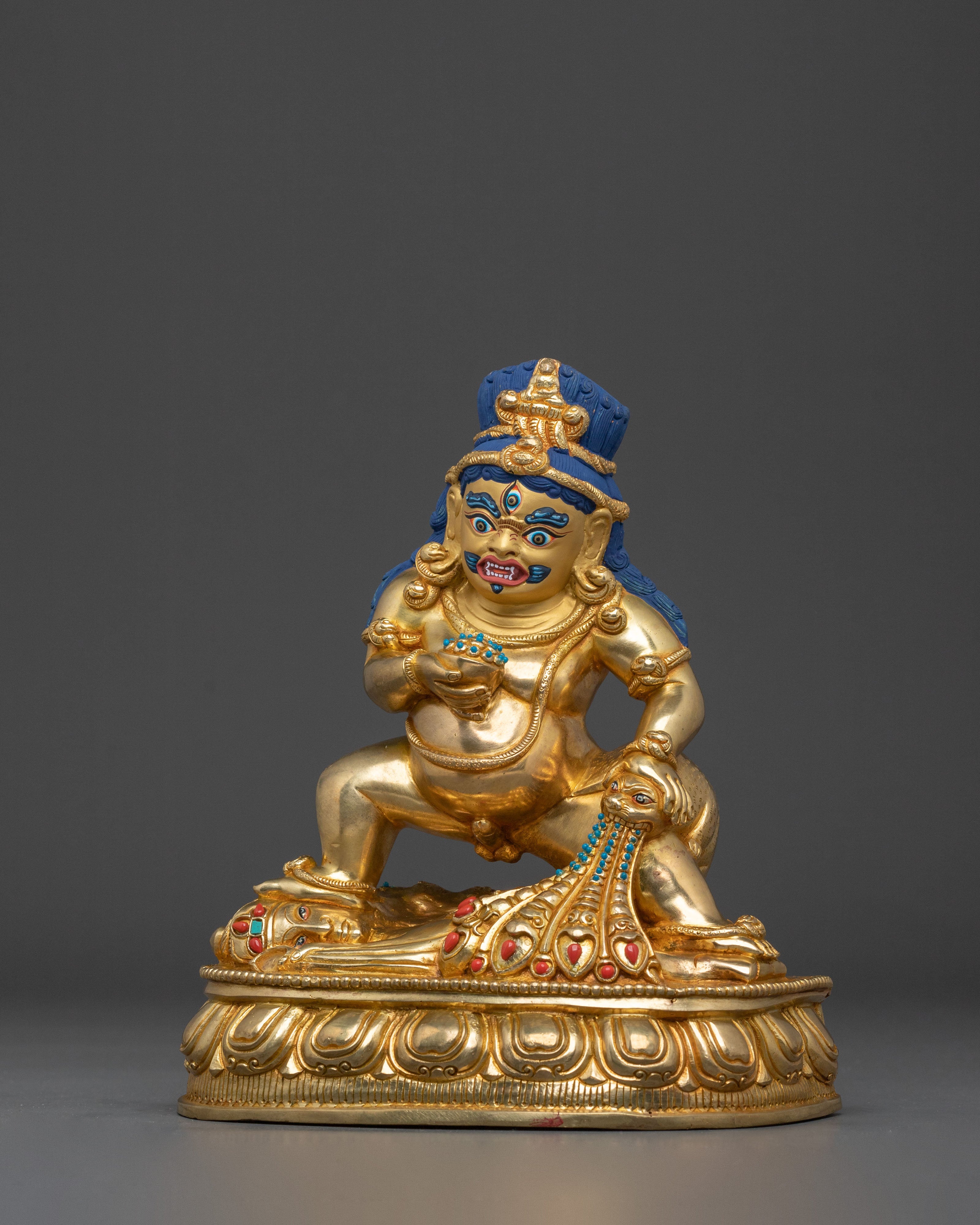 Black Dzambhala Wealth God Statue | Wealth Deity of Prosperity