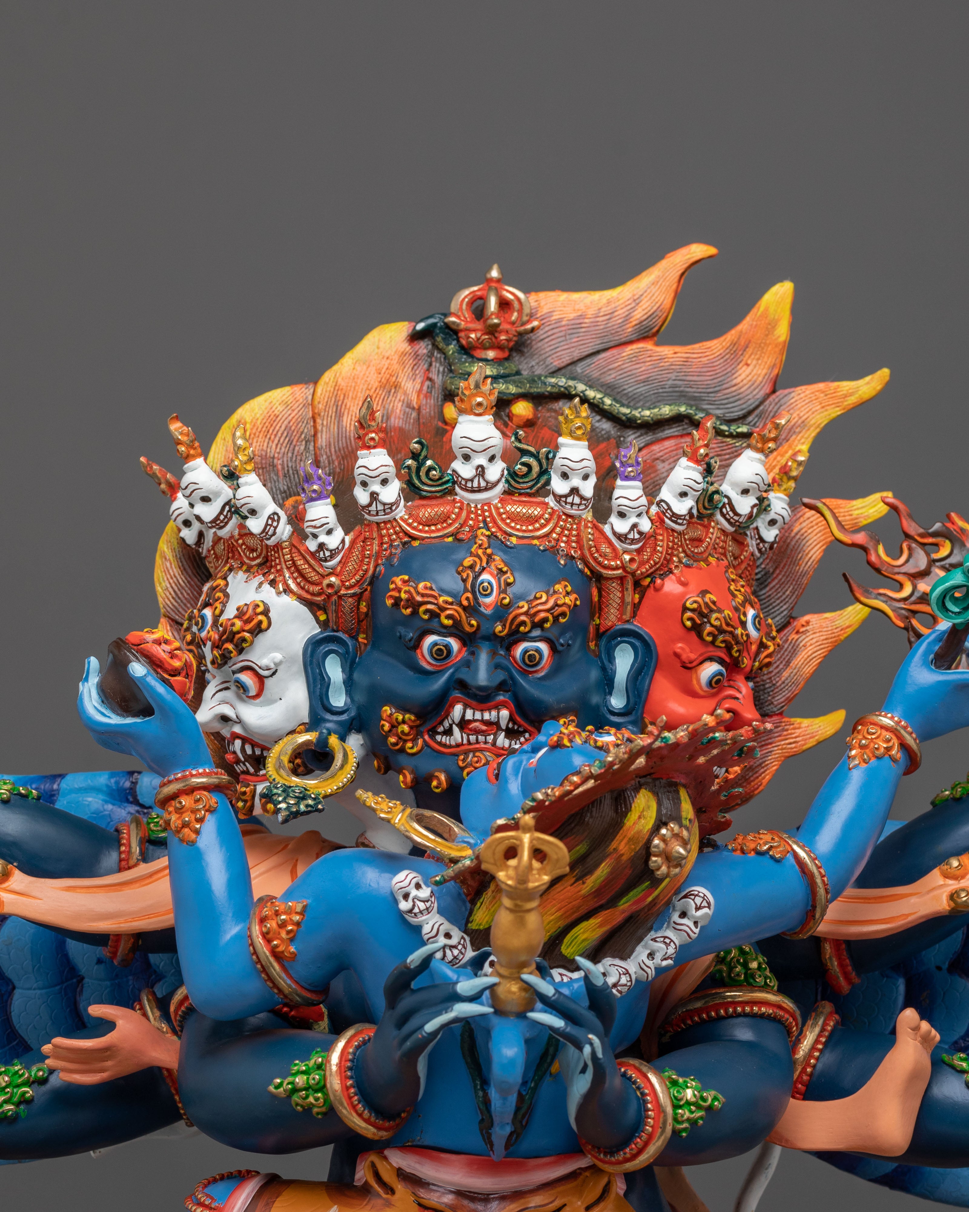 Hand Carved Vajrakilaya Statue | Symbol of Purification
