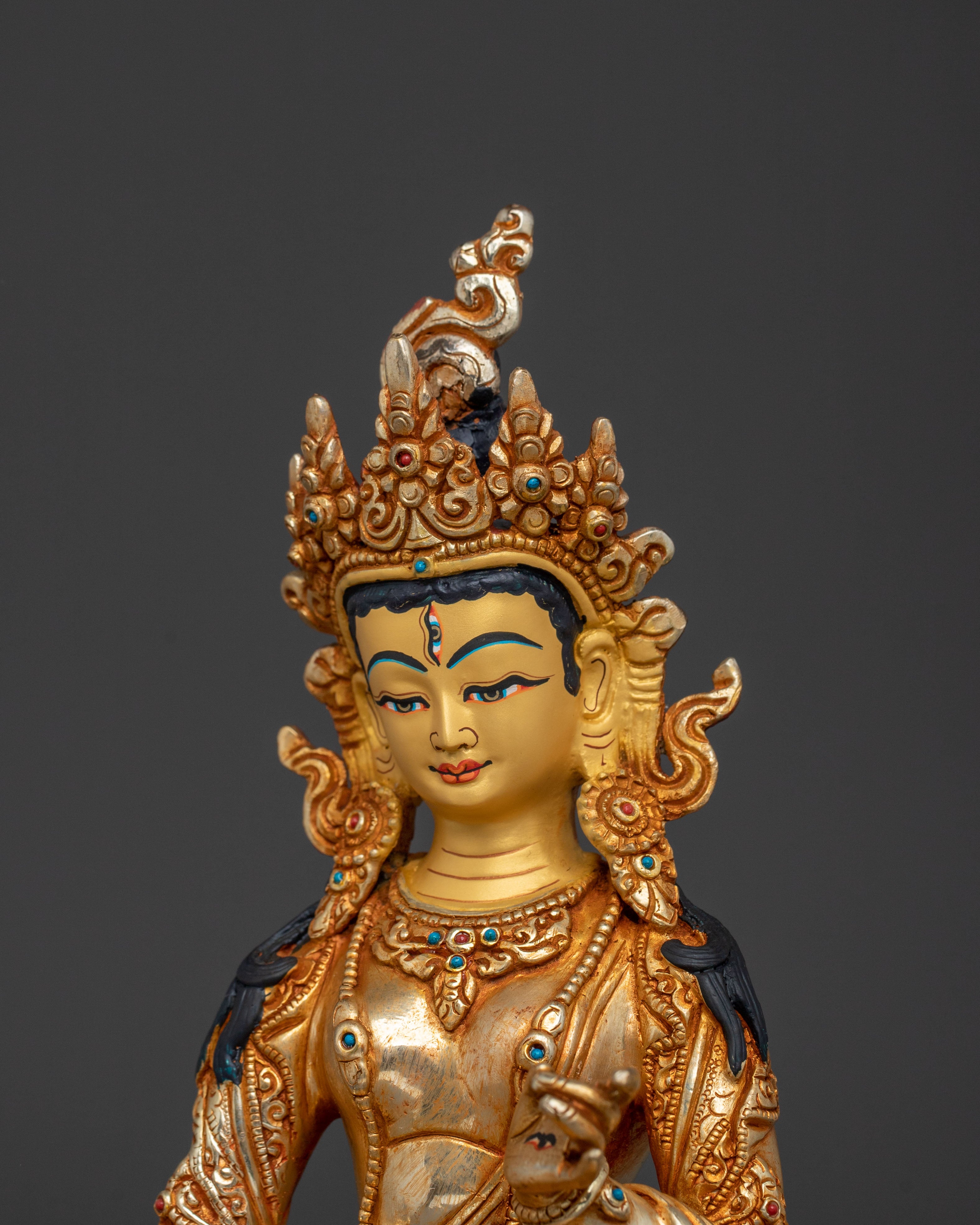 Dukar Statue | 24K Gold Gilded Buddhist Goddess