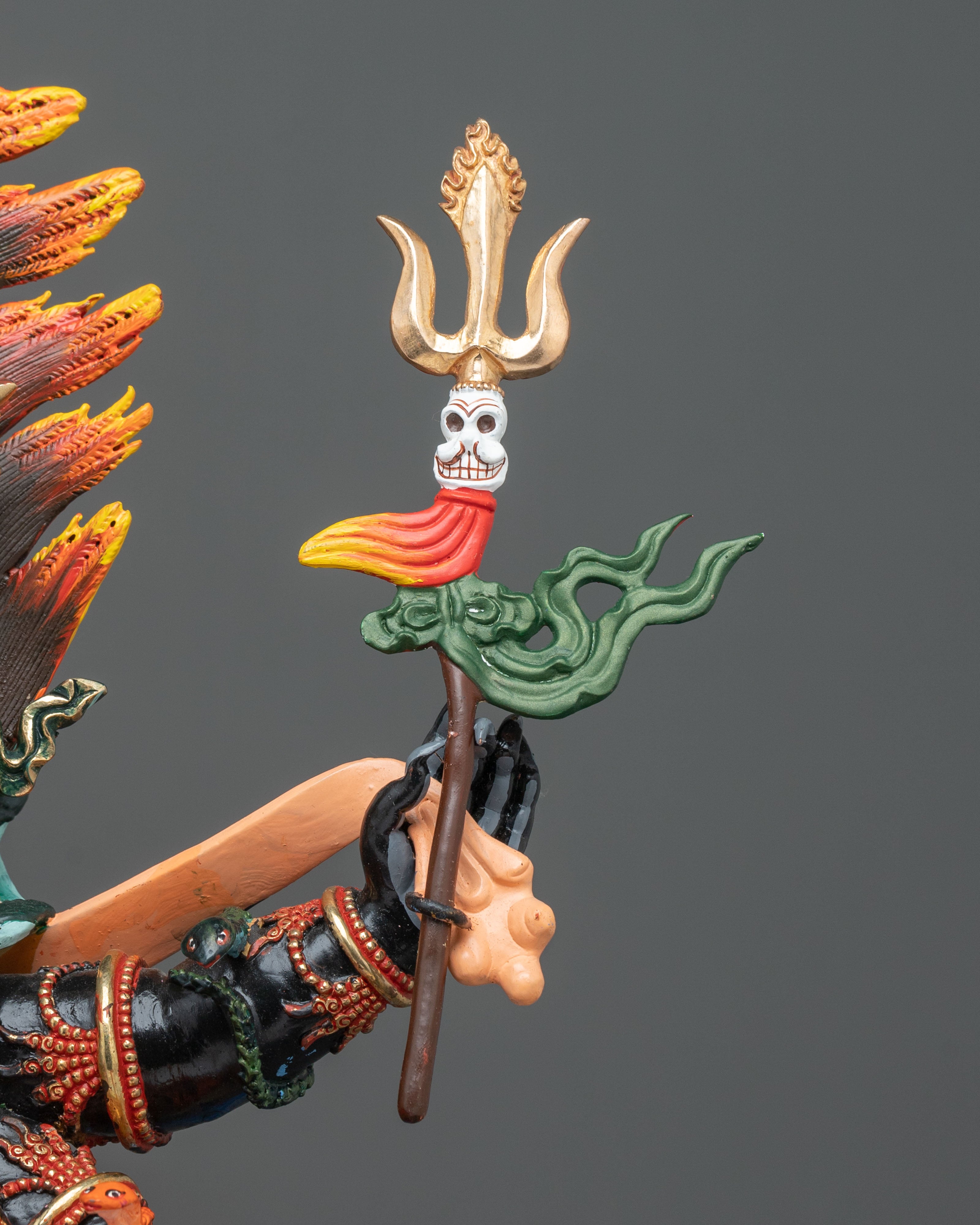 Six-Armed Mahakala Statue | Protector's Majestic Form
