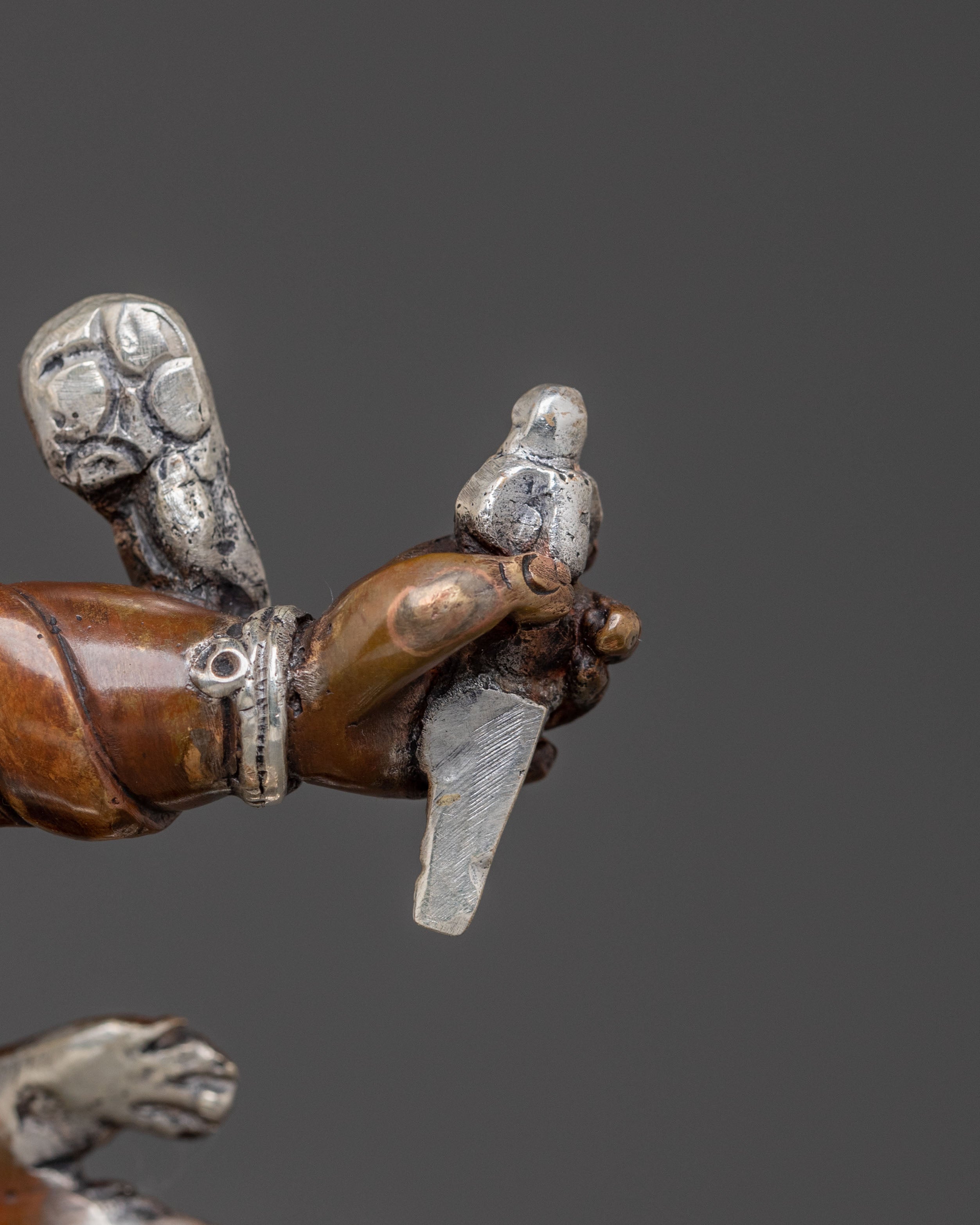 Dorje Gotrab Statue – Oxidized Copper Craft