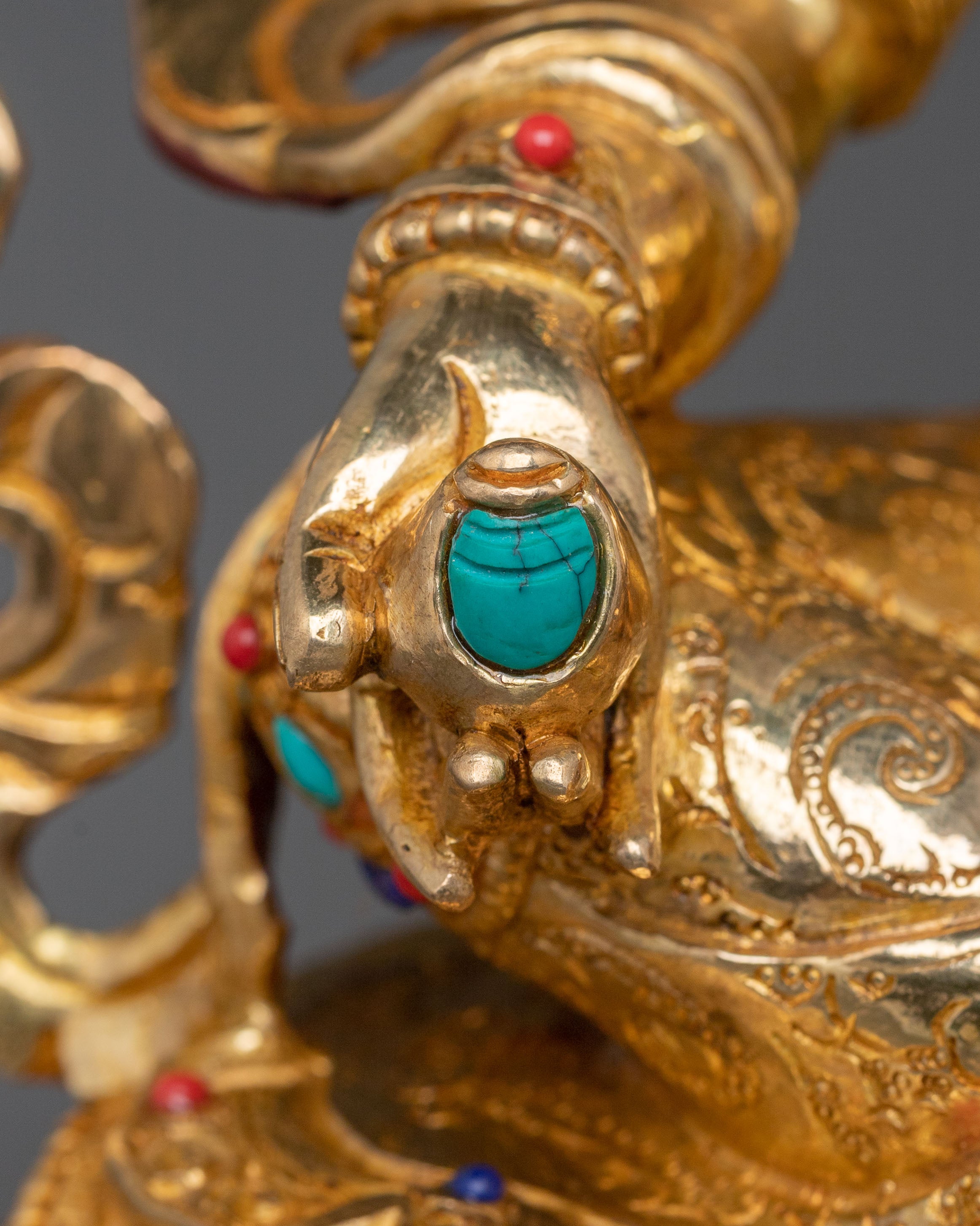 Dzambhala Yellow Wealth Deity Statue