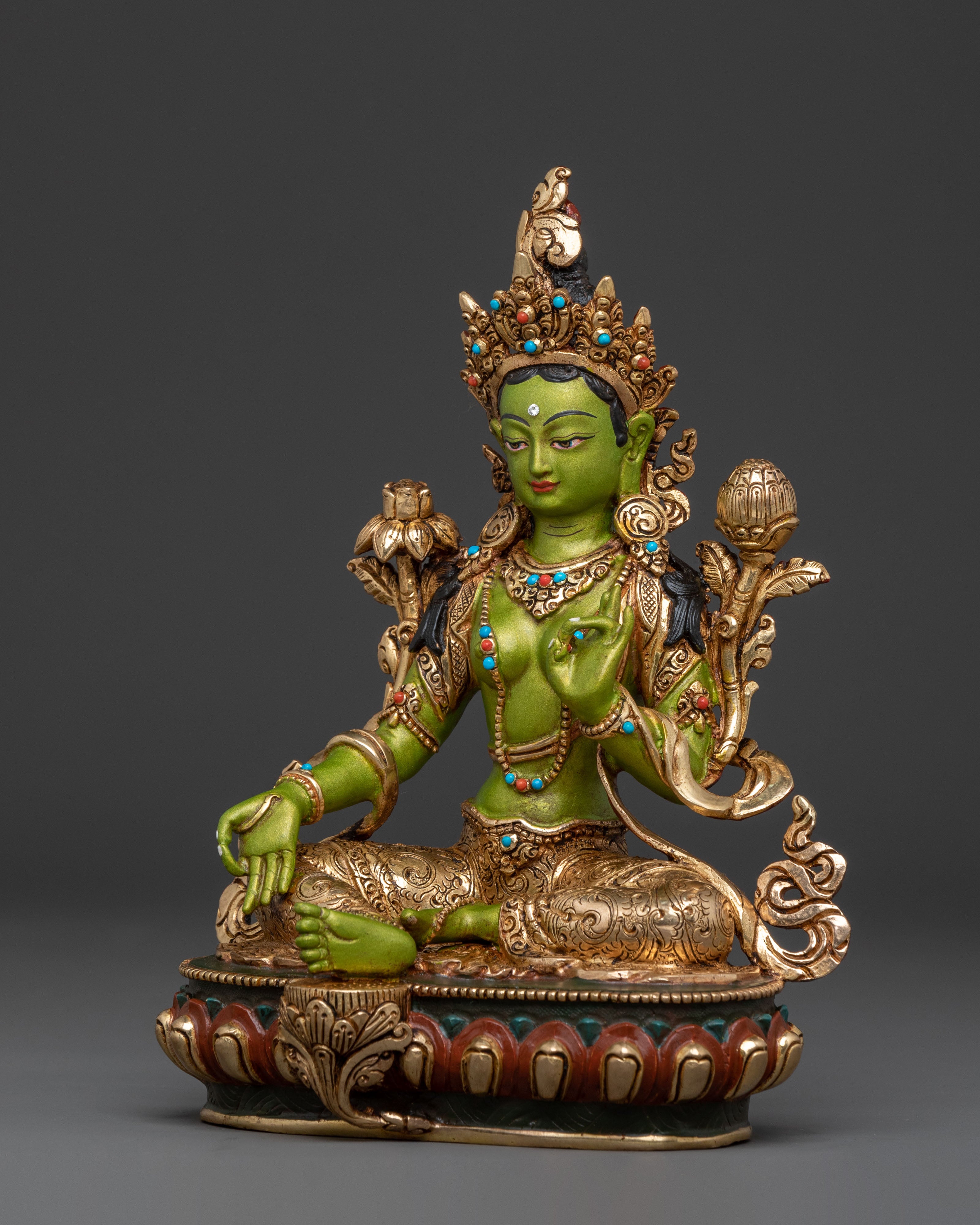 Green Tara Divine Statue | Compassion Figure