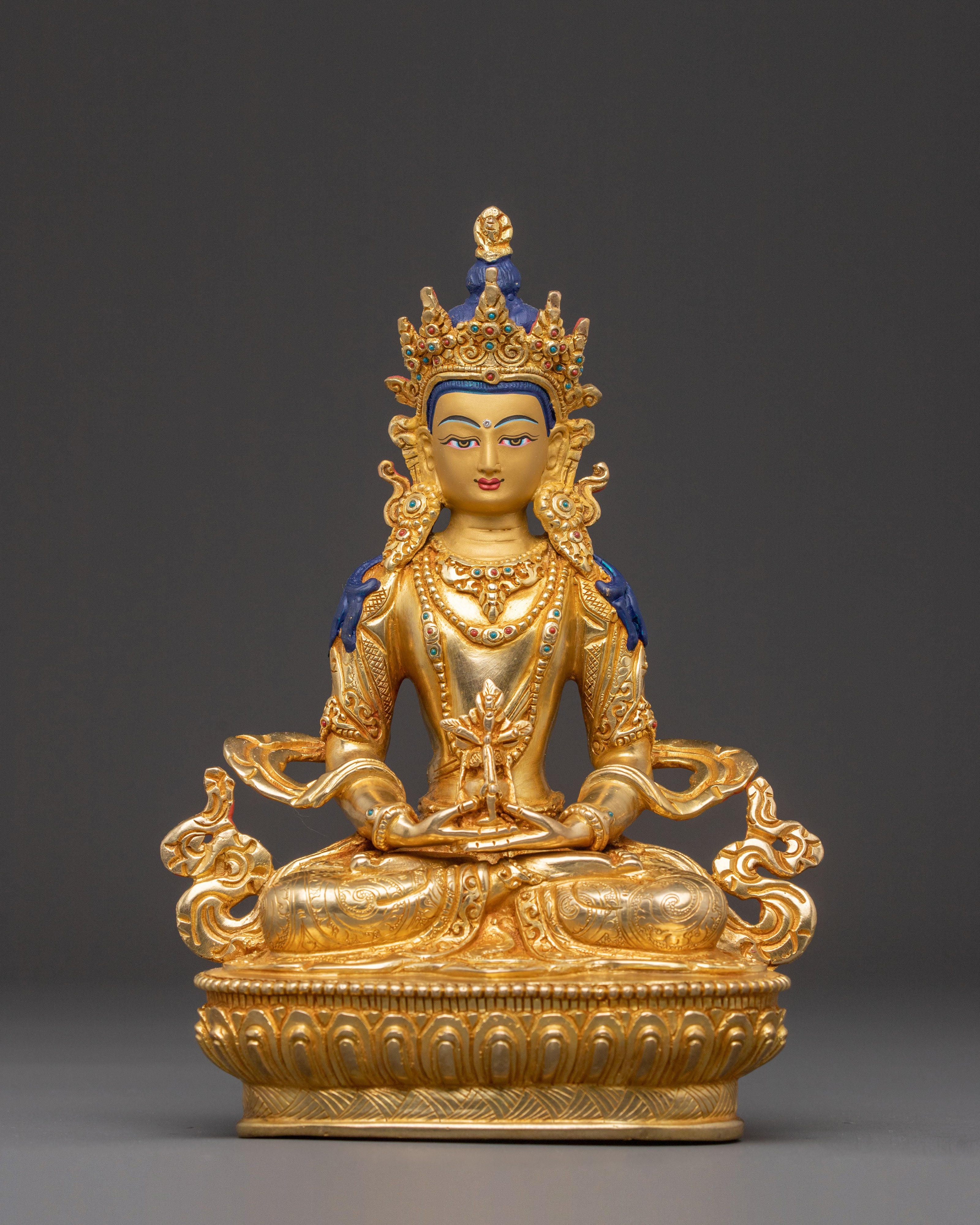 Amitayus Longevity Statue | Hand-Gilded Copper Statue