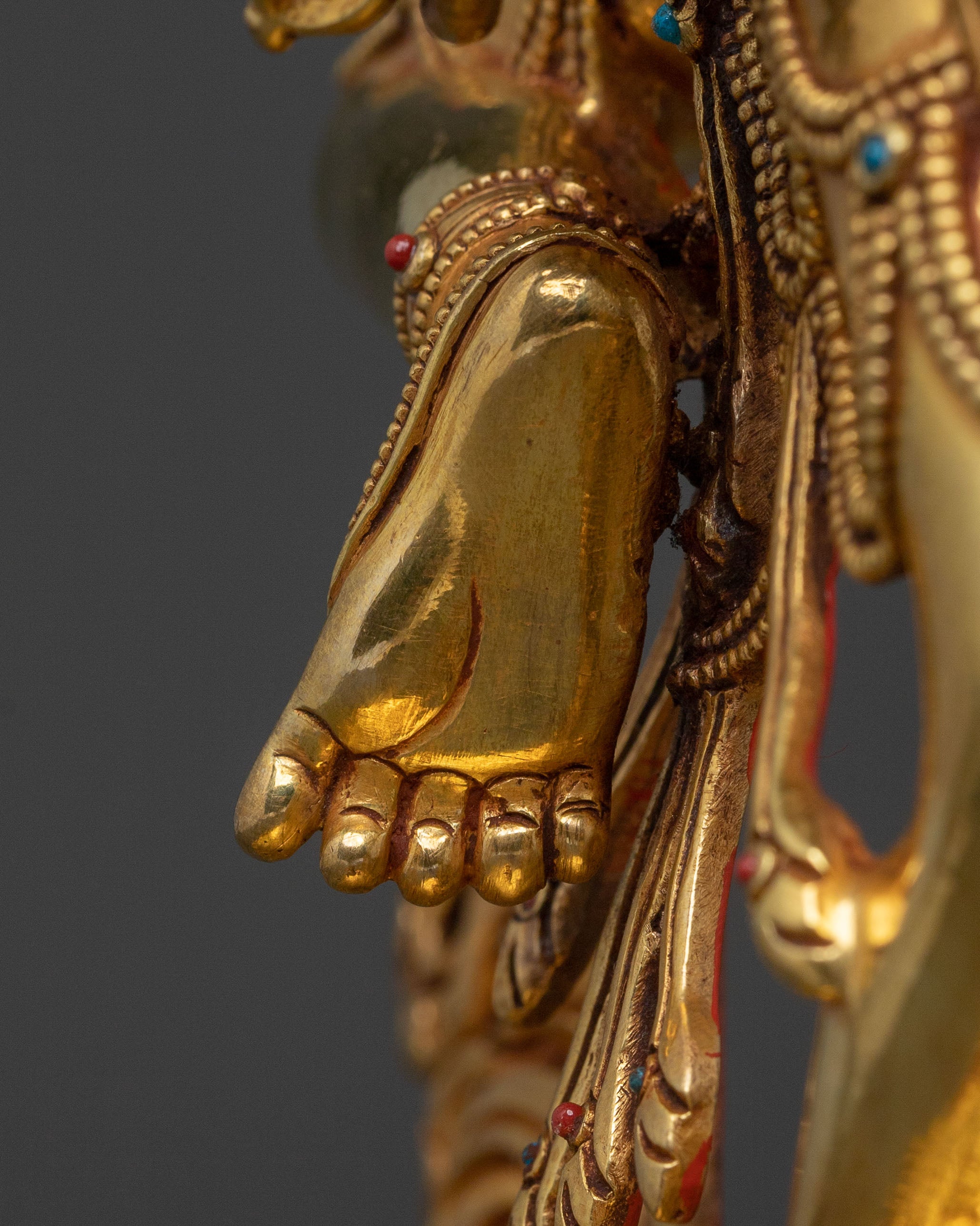 Maching Labdron Statue | 24K Gold Gilded
