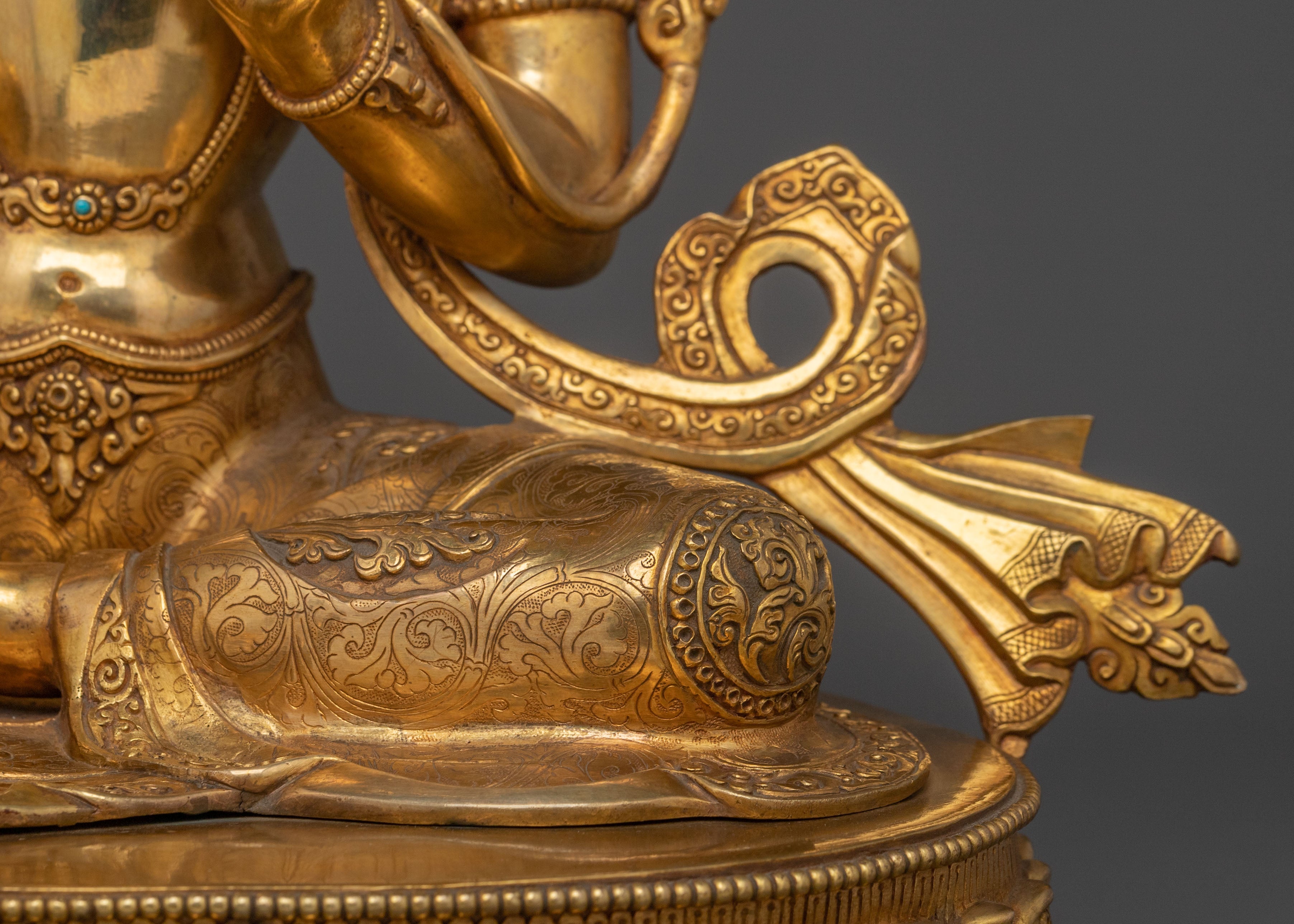 Handmade Green Tara Statue | Compassionate Goddess