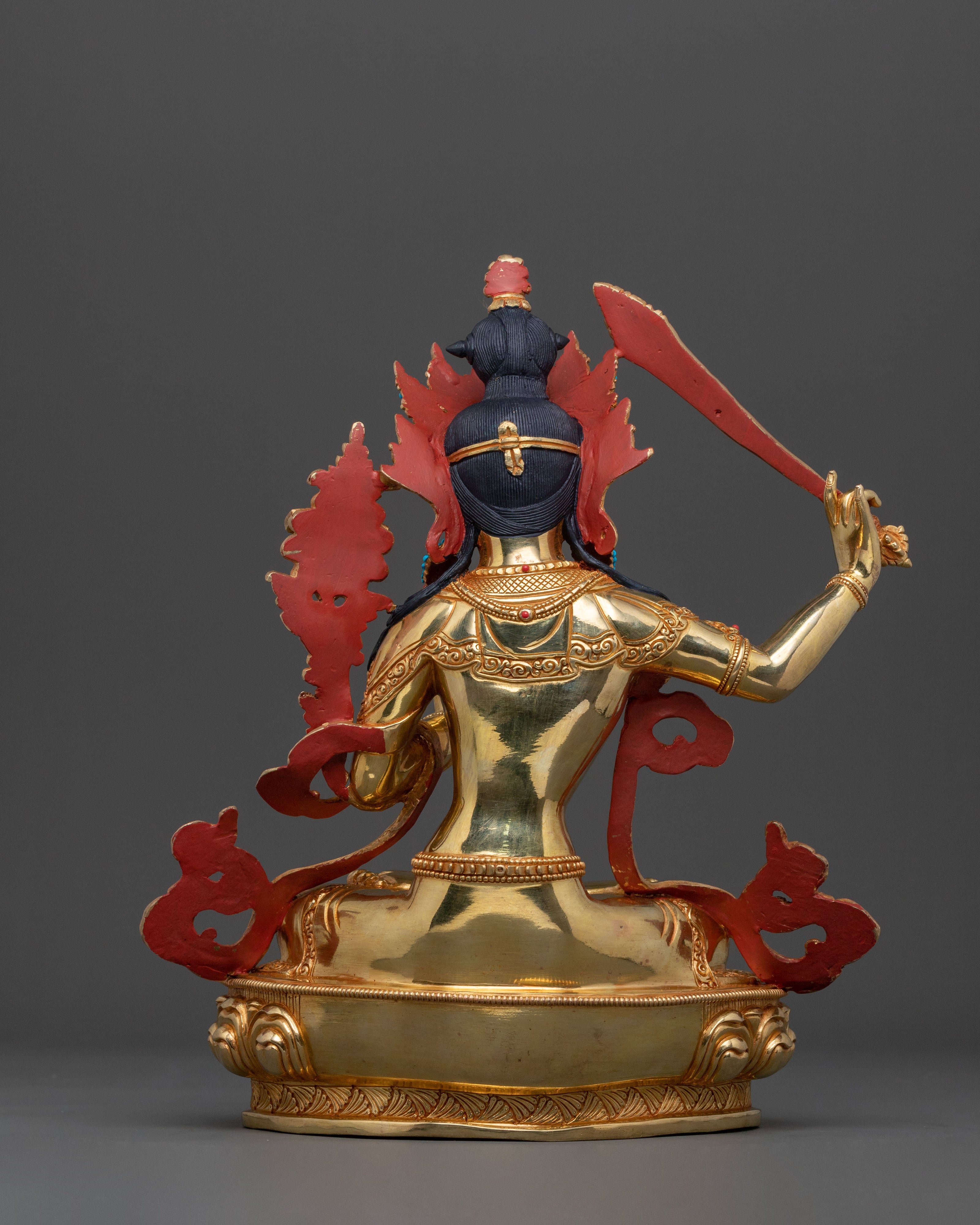 Sacred Manjushri Statue for Meditation | Buddhist Altar Sculpture