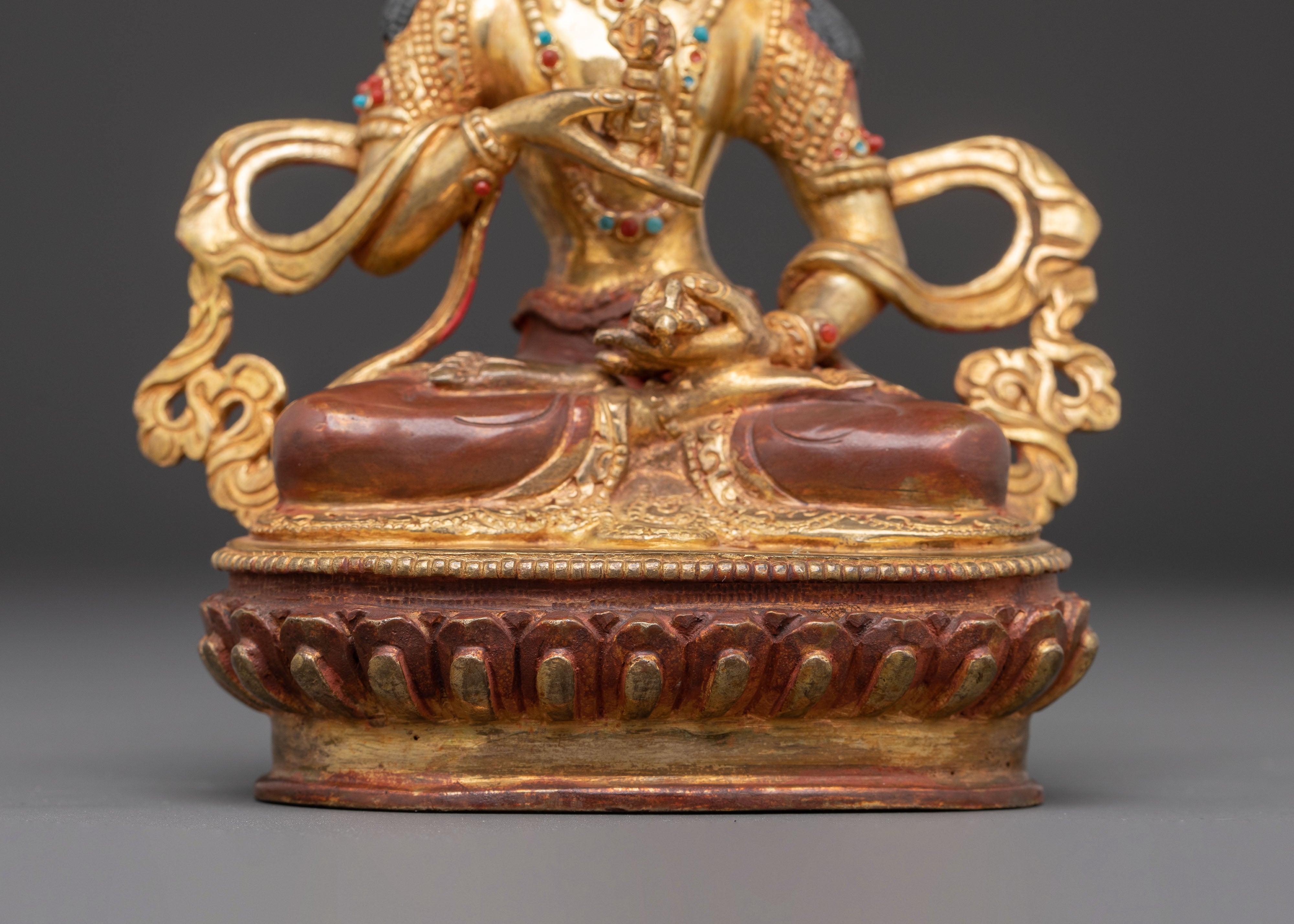 Vajrasattva Copper Statue: Handcrafted Purification Deity