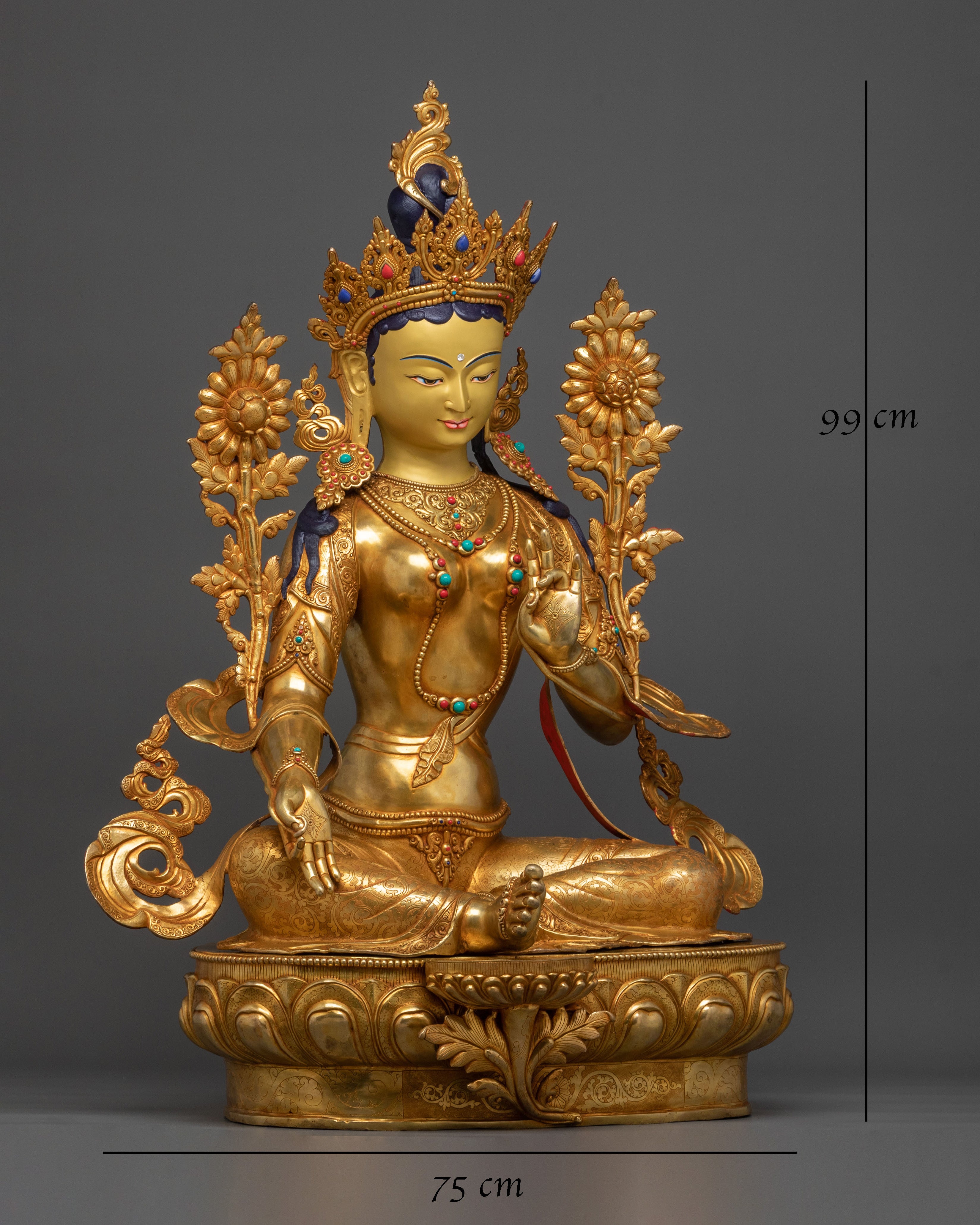 Green Tara Meditation Altar Statue | Symbol of Compassion and Liberation