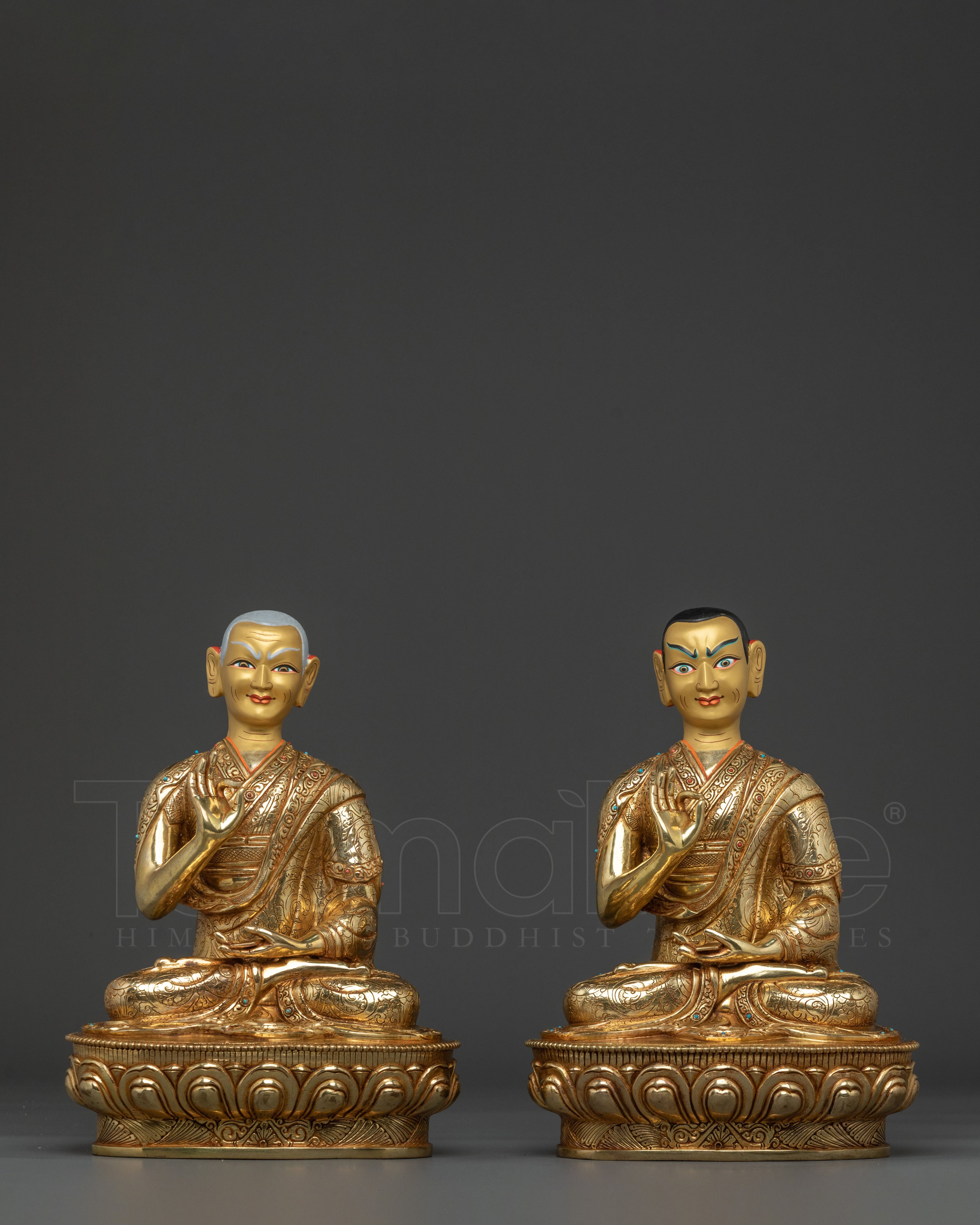  Disciples of Tsongkhapa  Statue set 