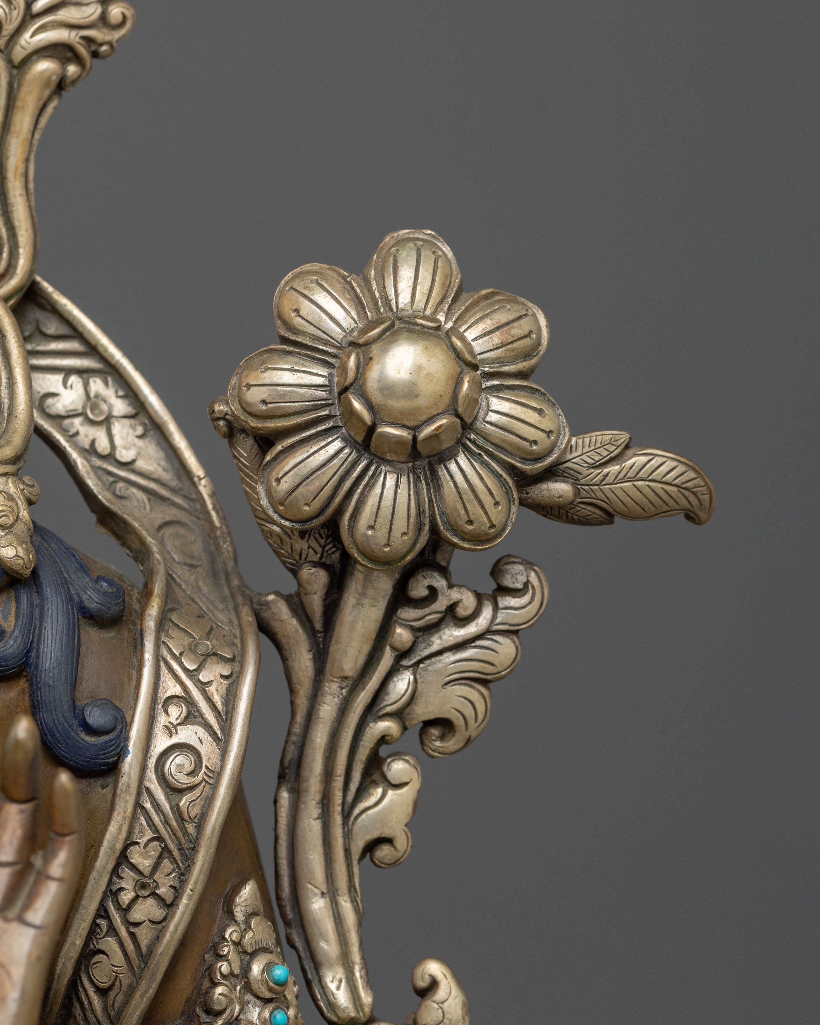 White Tara Statue | Tibetan Buddhist Serenity