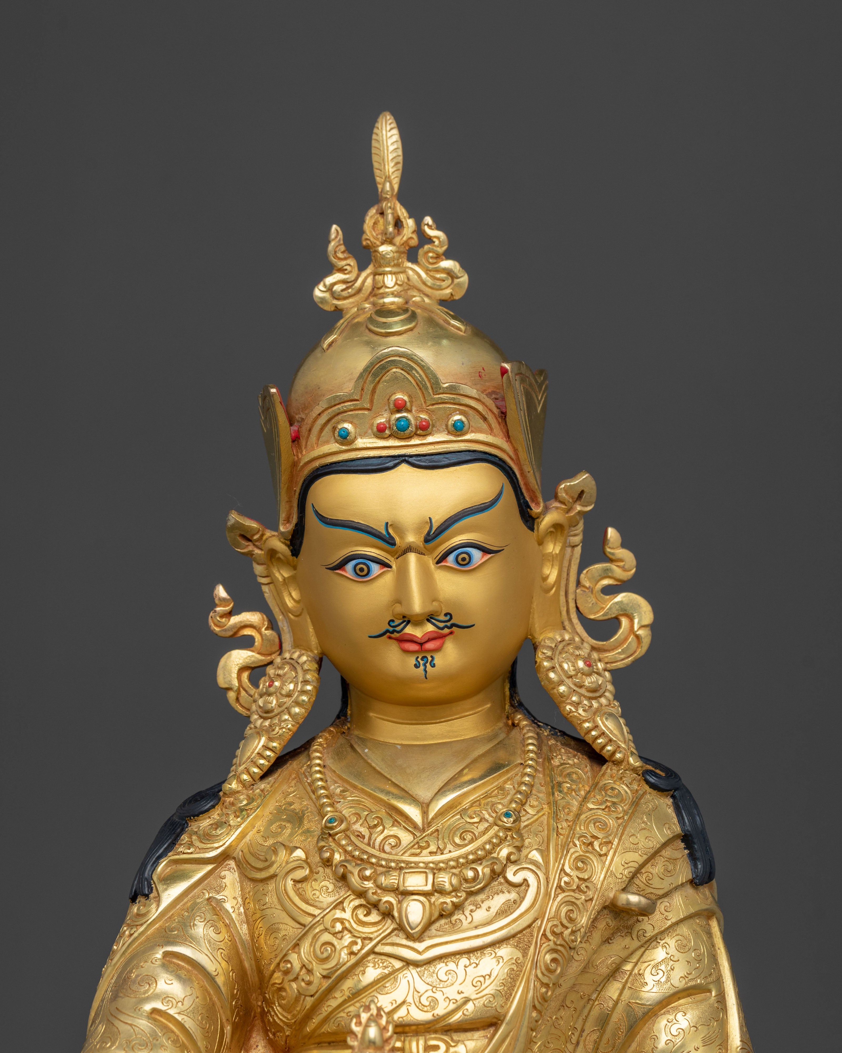 Guru Rinpoche Buddhist Sculpture | Sacred Altar Statue