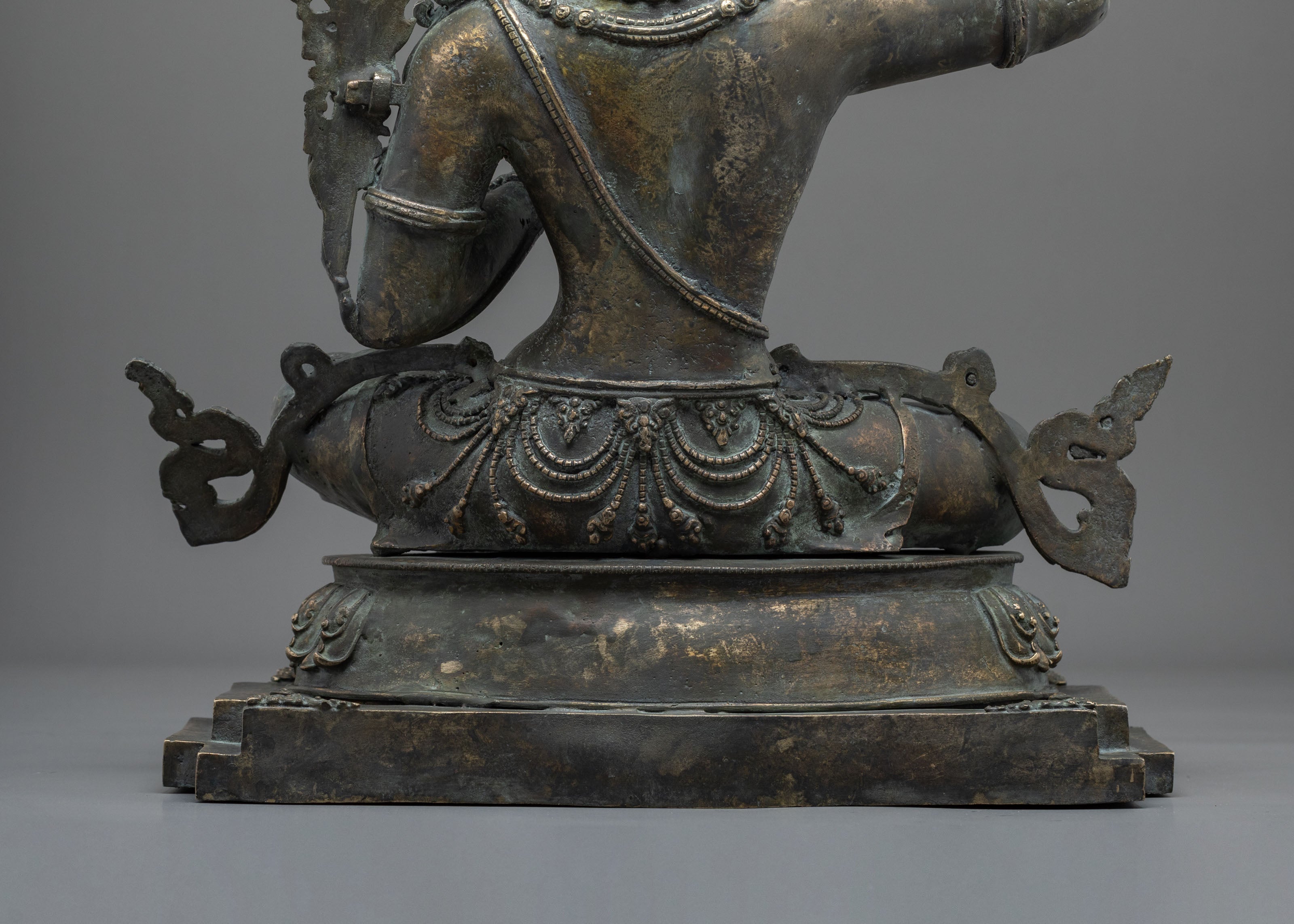 Handmade Manjughoṣa Statue | Sacred Antique Finish