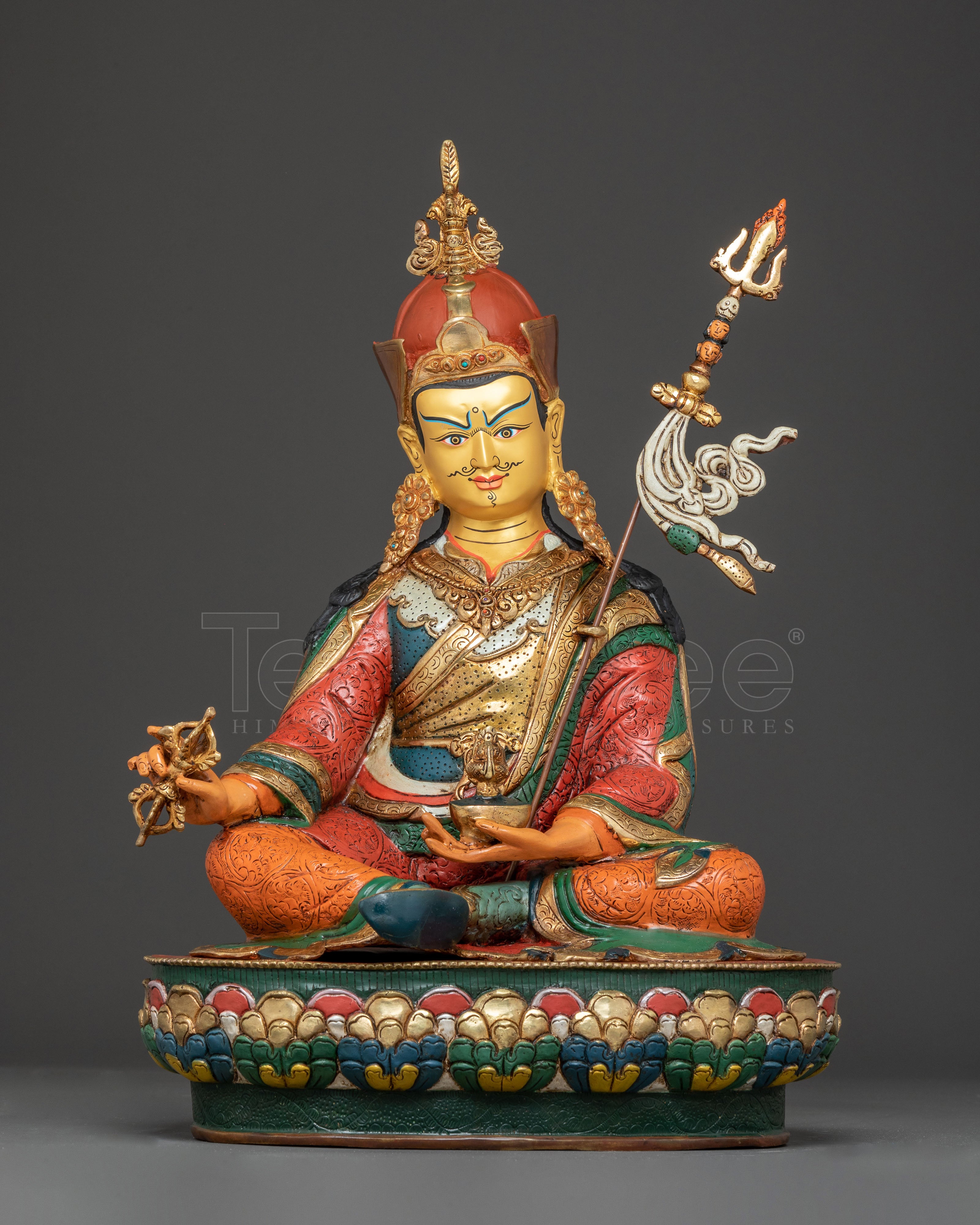 Vibrant Guru Rinpoche Statue