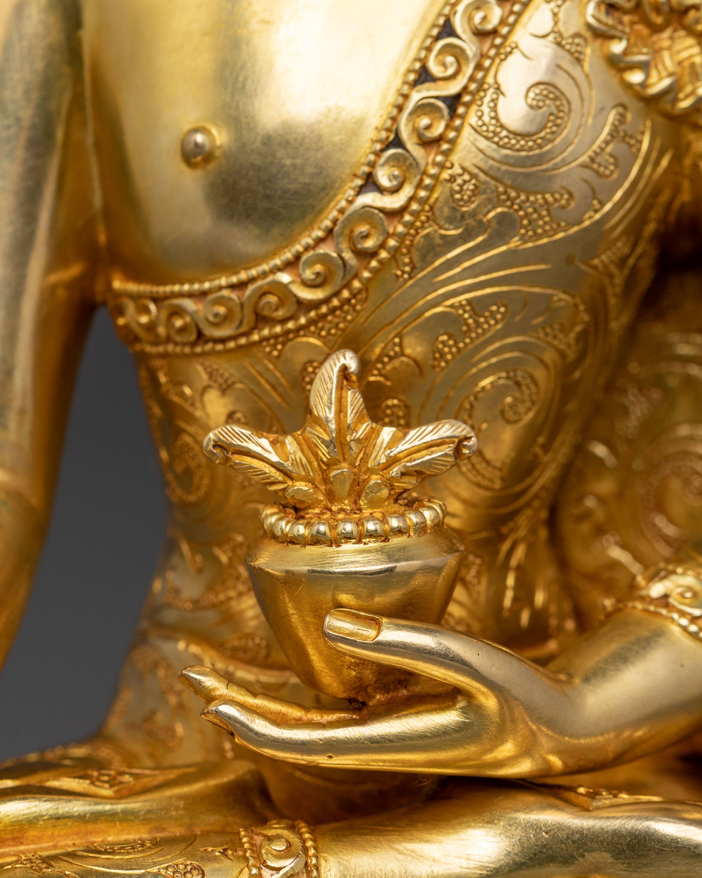 Handmade Medicine Buddha Statue | Spiritual Healing