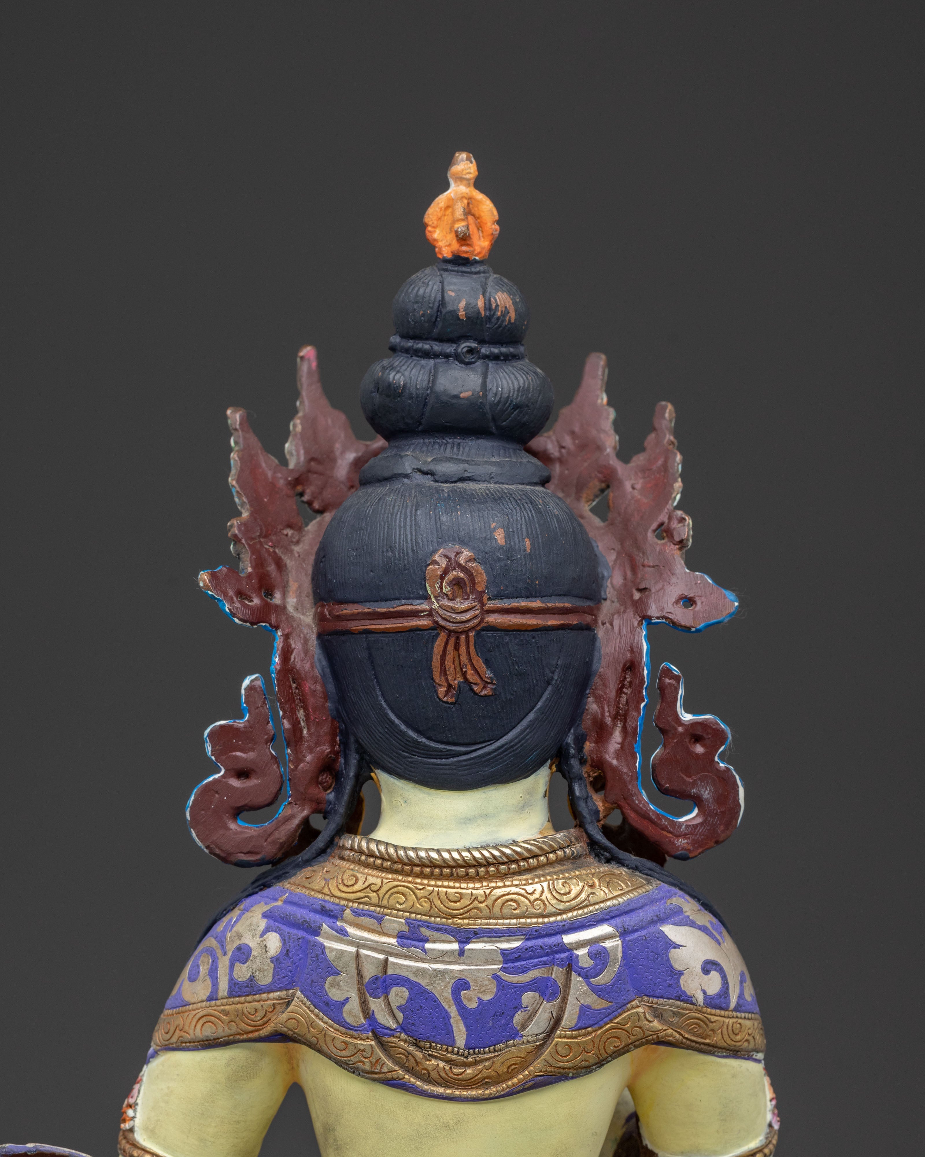 Vajrasattva Statue – 24K Gold Gilded Figure