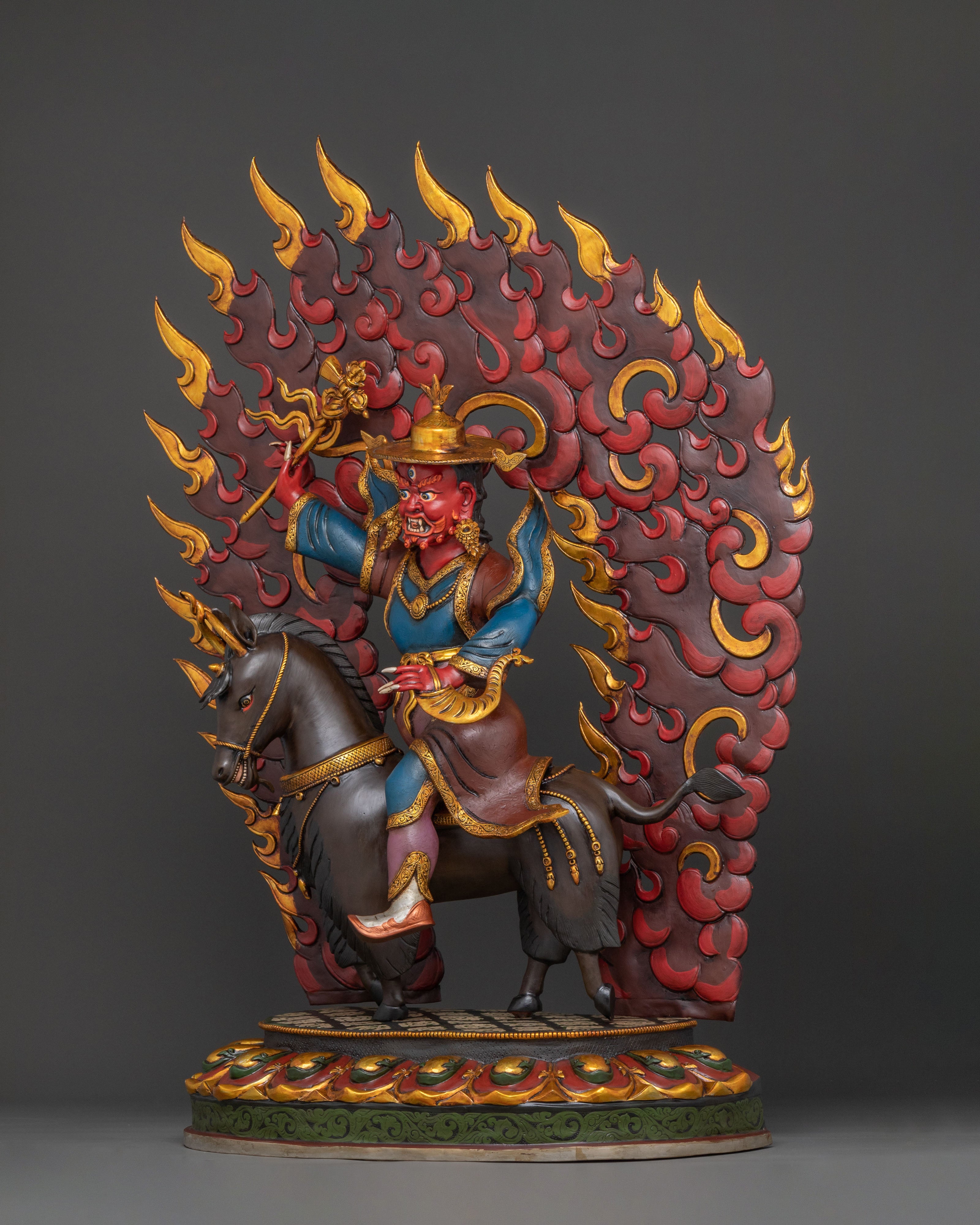Damchen Garwai Nagpo: Tibetan Wrathful Protector Deity