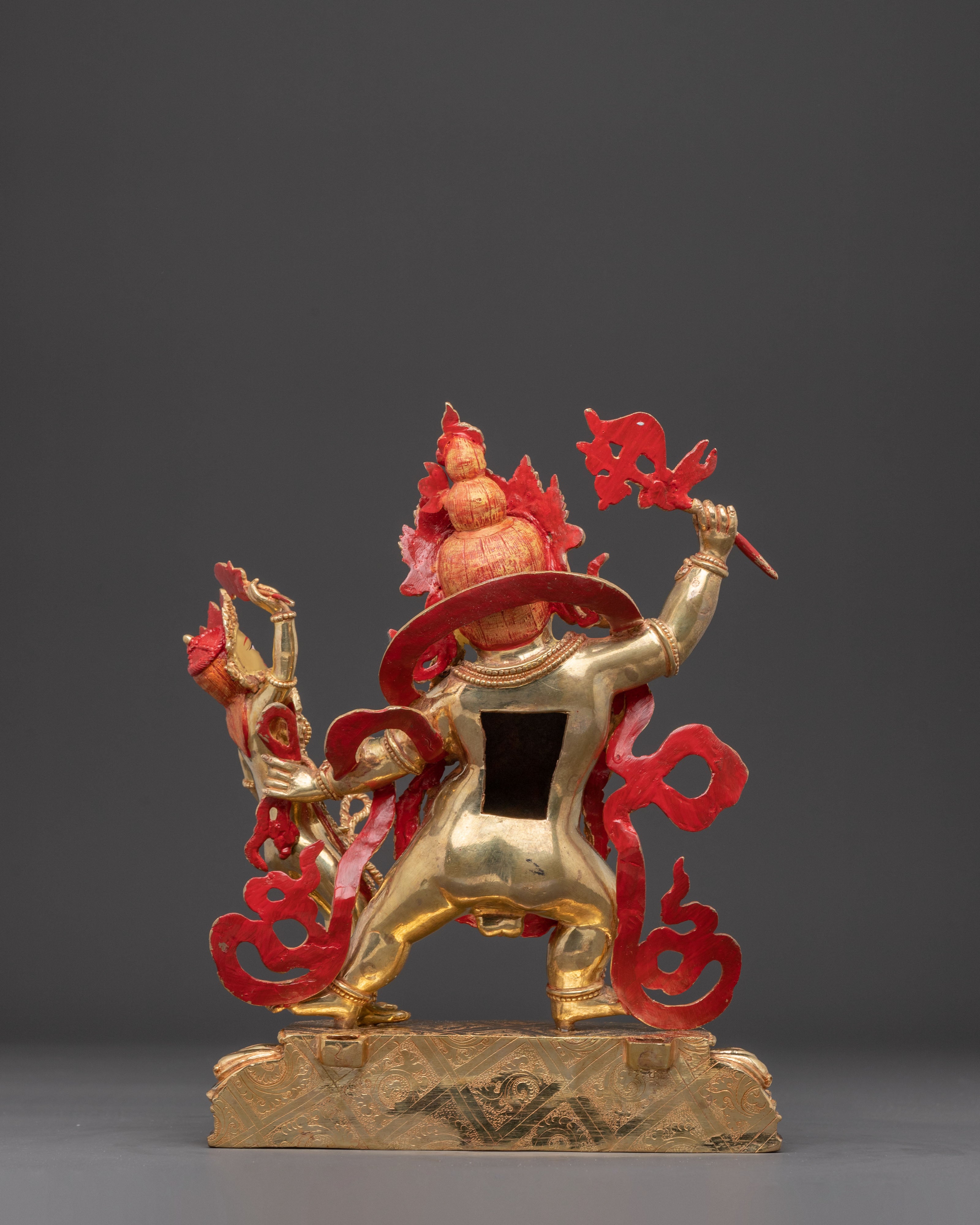 Handcrafted Bhairava And Shakti Statue Set | Tantric Protector Deities