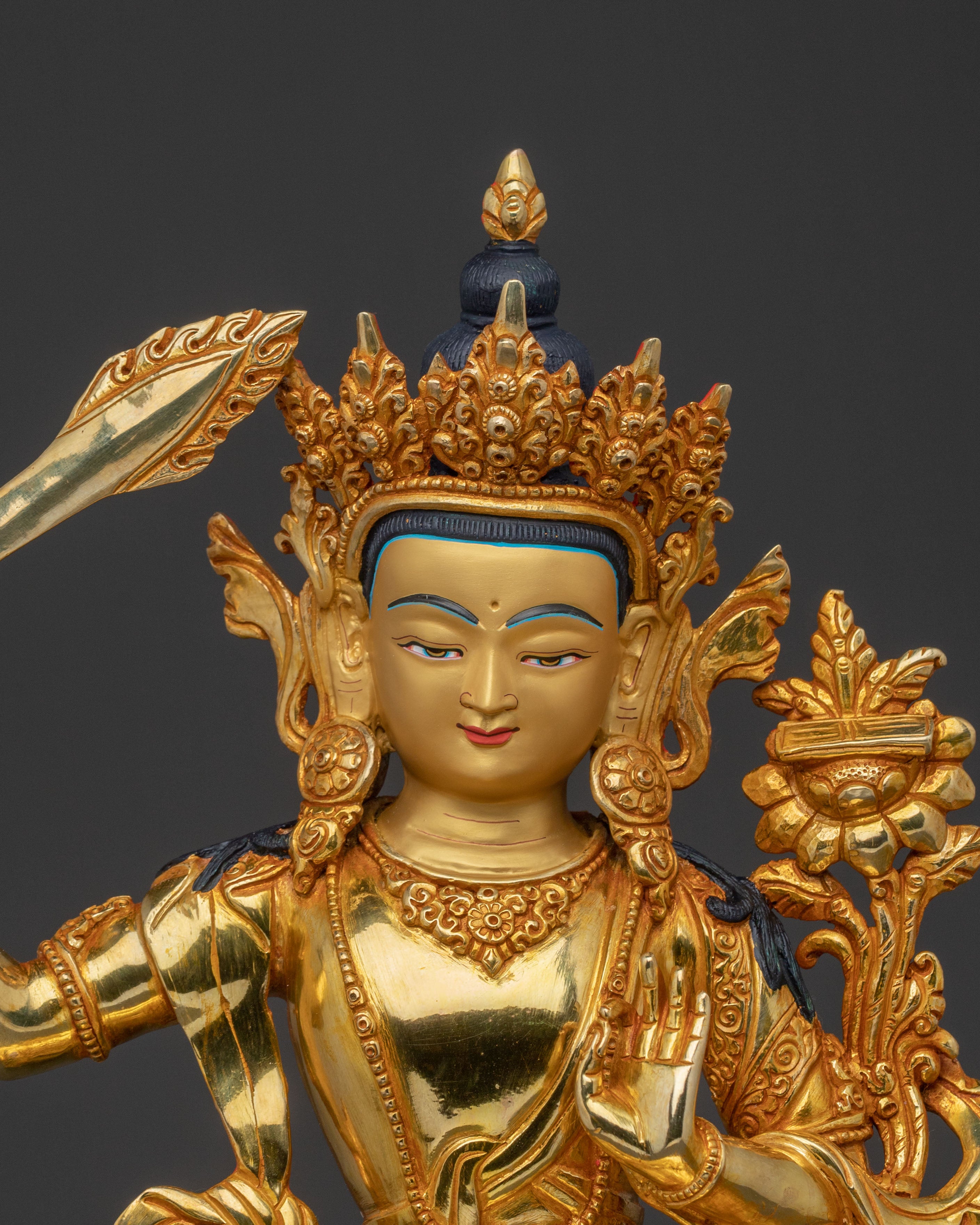 Manjushri Sacred Buddhist Statue | Spiritual Decor