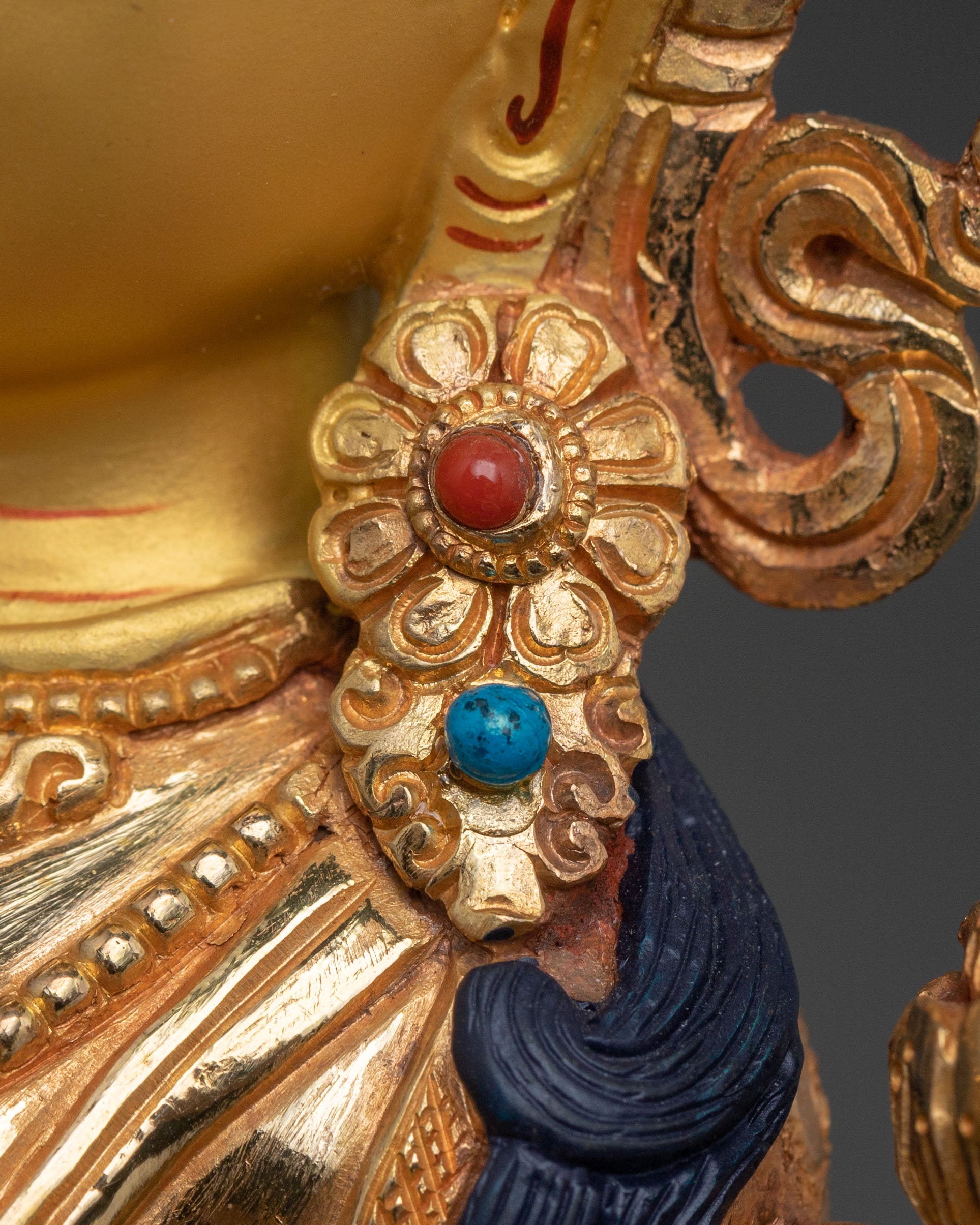 Sita Tara Goddess White Tara 24K Gold Gilded Statue