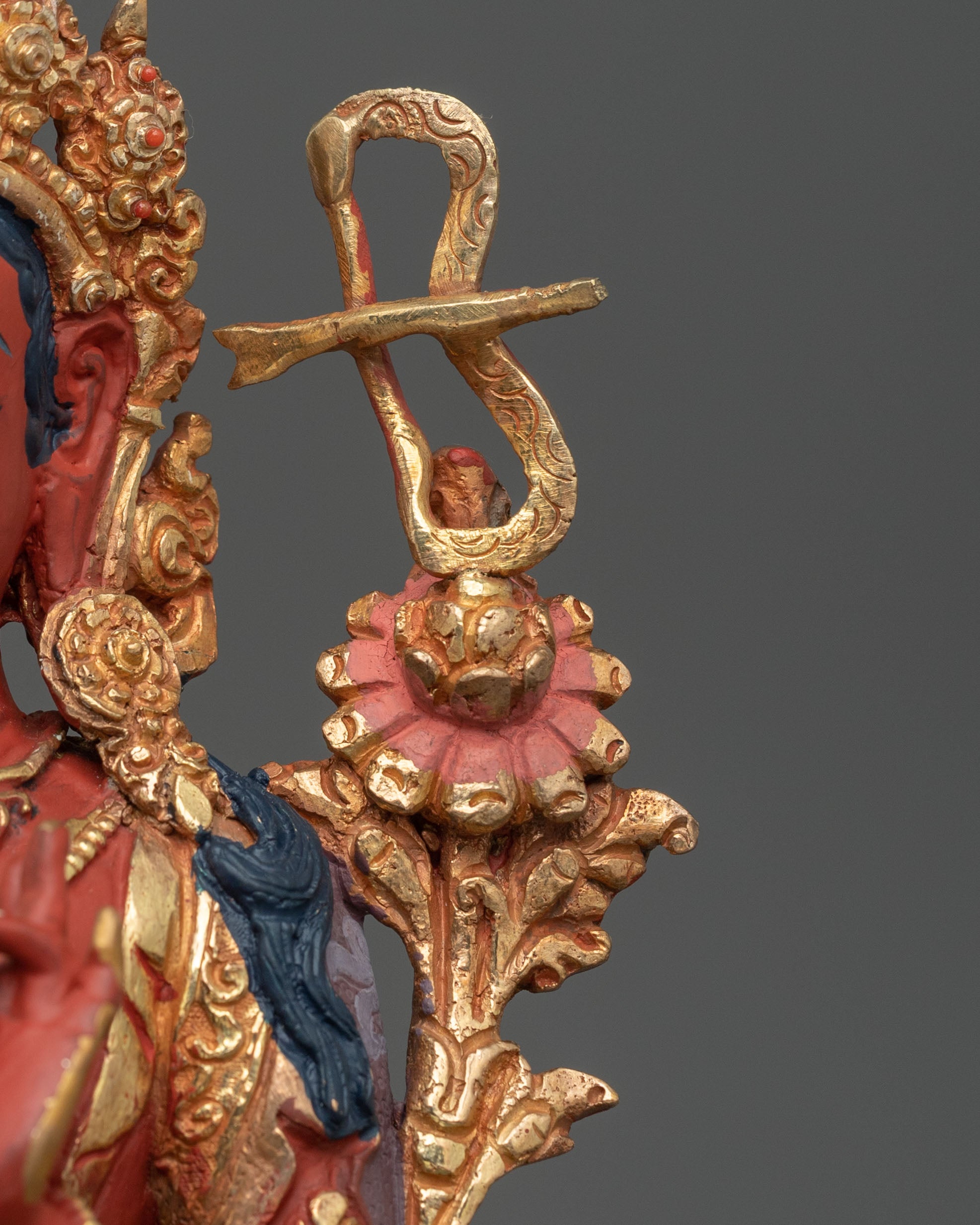 Tibetan Buddhist Red Tara Statue | Handcrafted Devotion