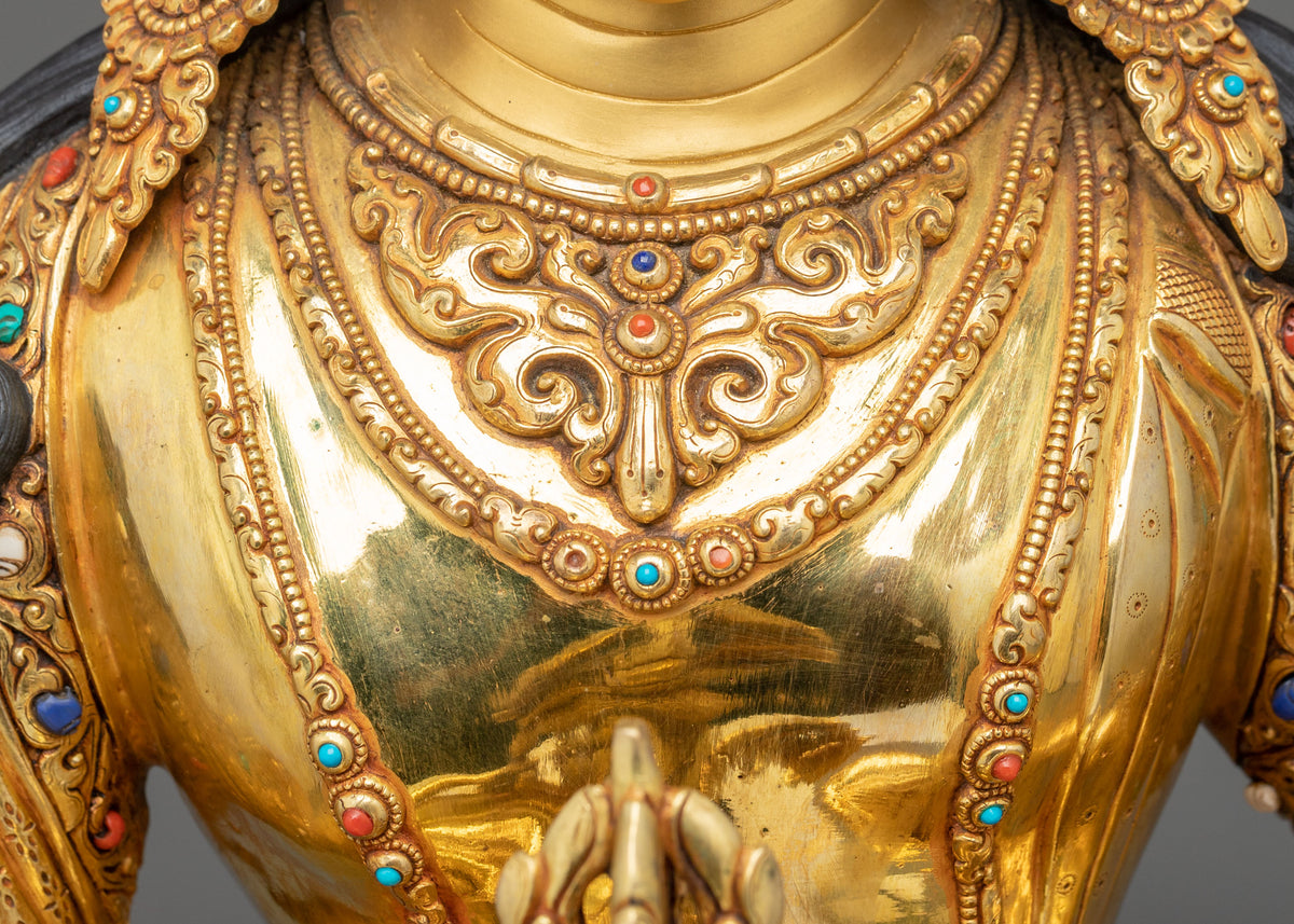 Hand-Carved Vajrasattva Statue | Deity of Purification