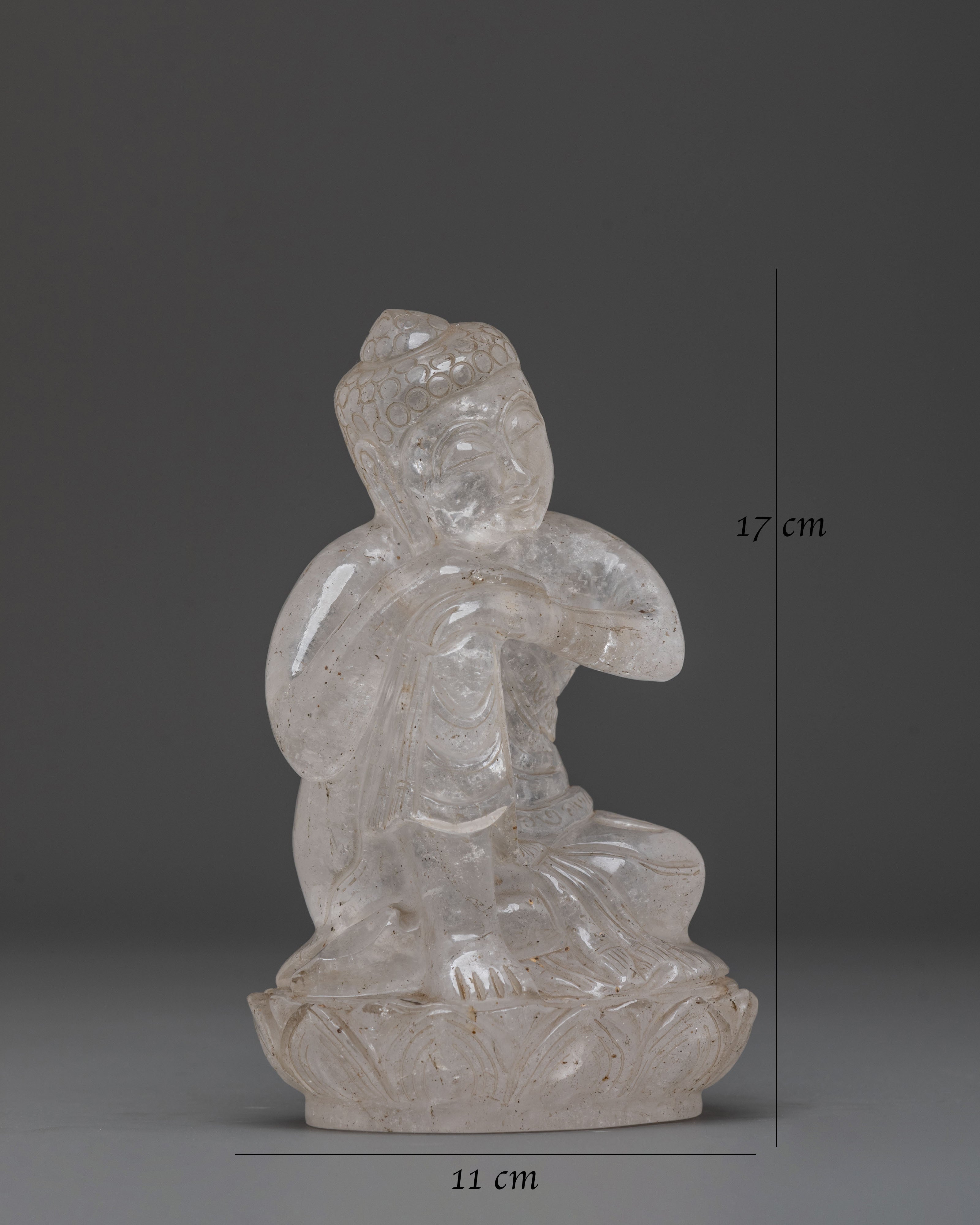 Buddha Statue | Luminous Crystal from Ganesh Himal