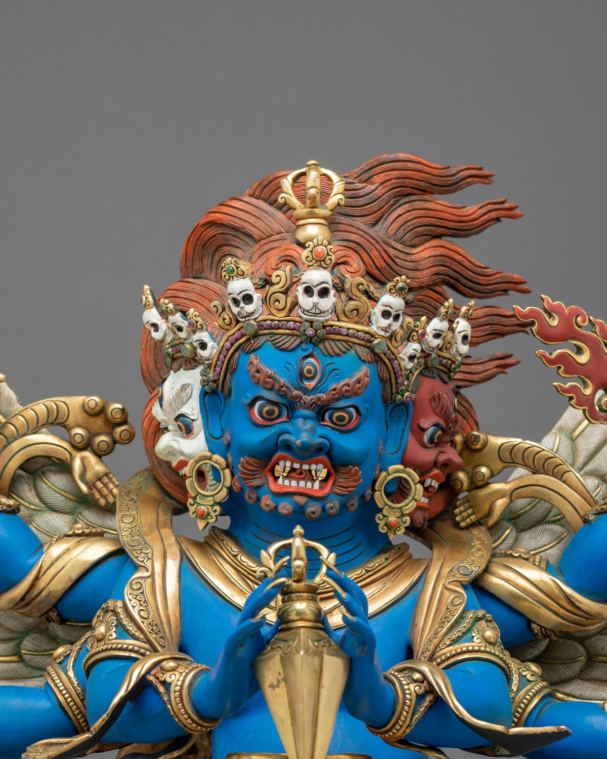 Buddhist Statue of Vajrakilaya | Wrathful Deity for Removing Obstacles