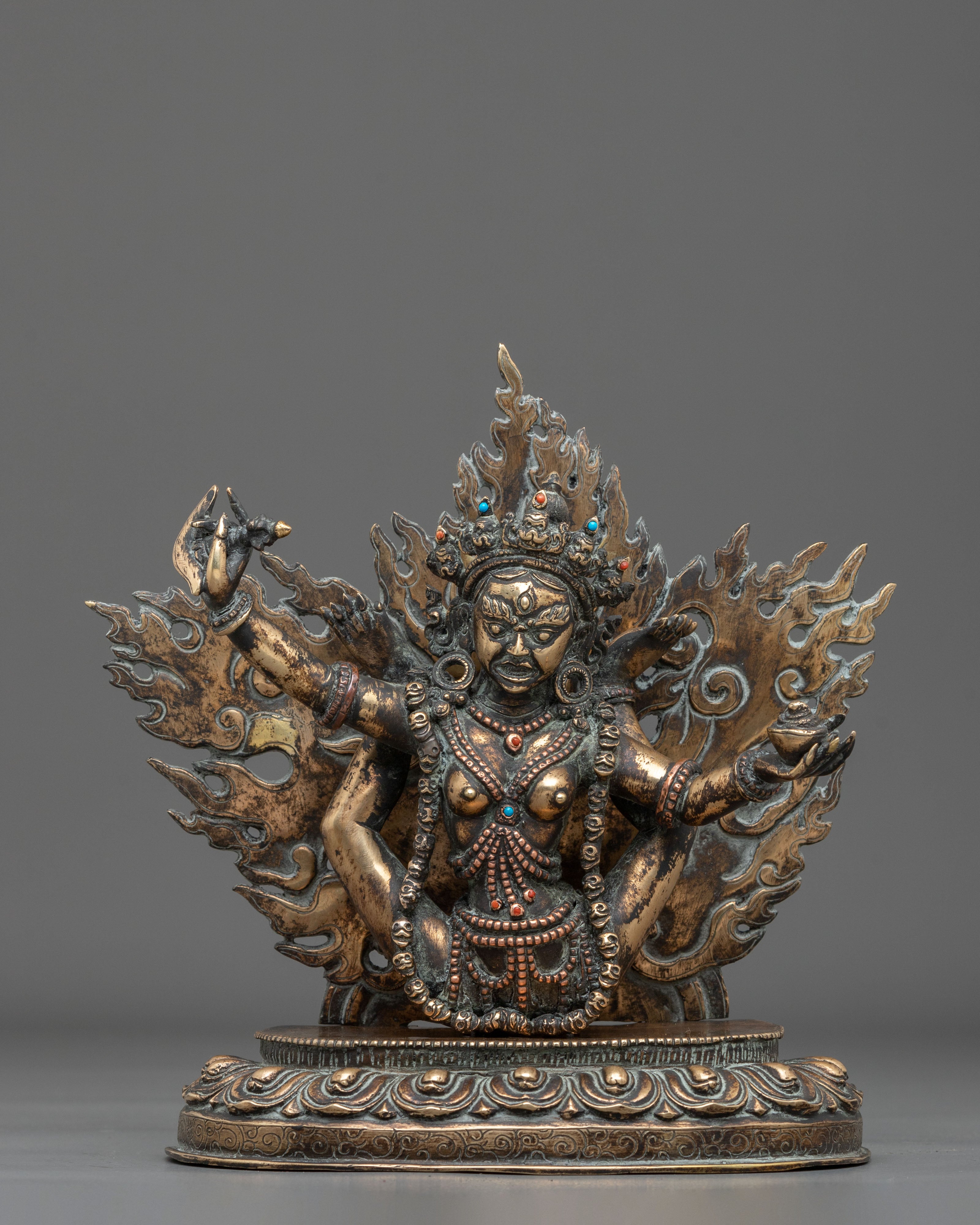 Sukhasiddhi Enlightened Dakini Sculpture | Tibetan Meditation Art