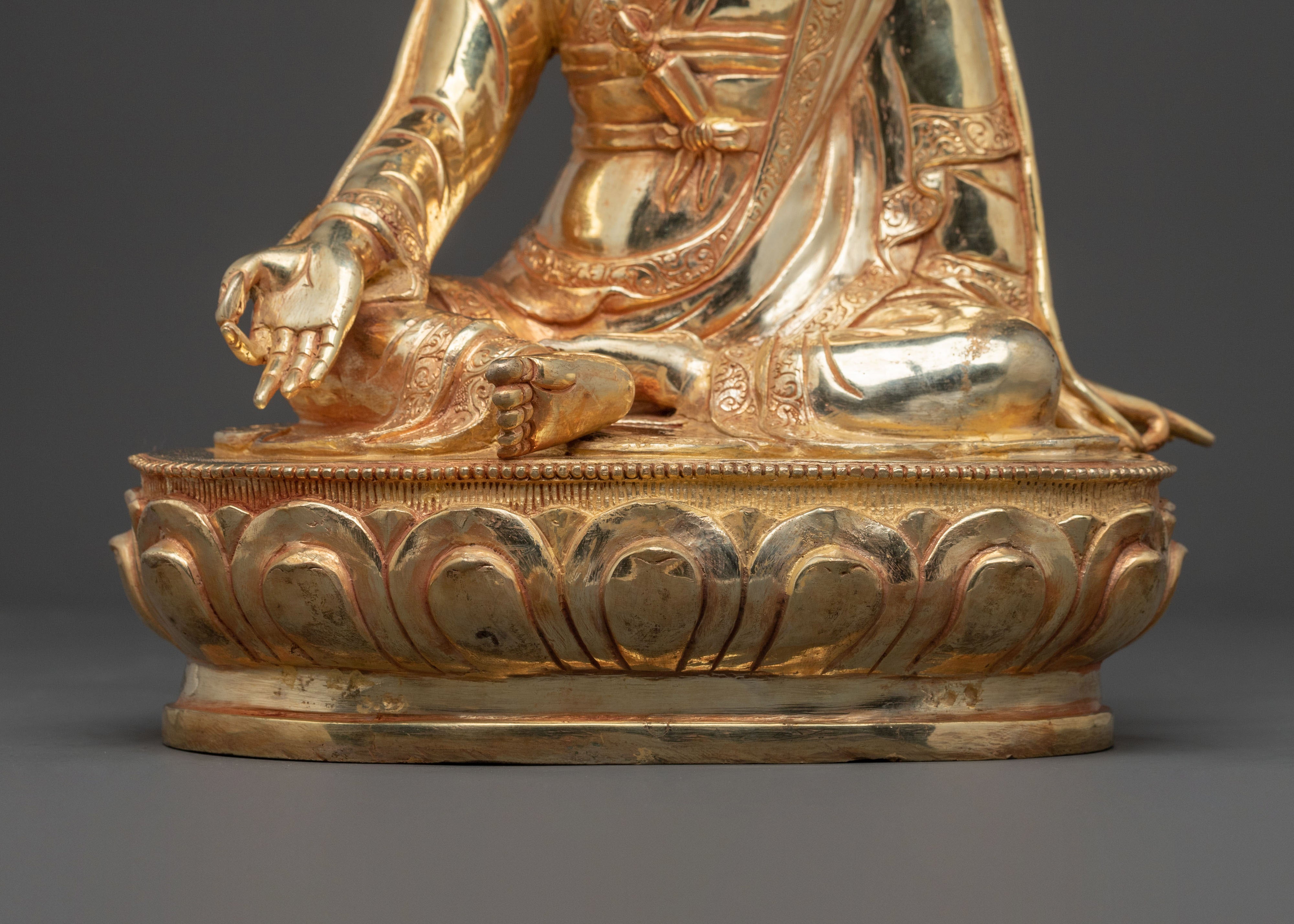 Jigme Lingpa Statue | Handmade Himalayan Altar Decor Sculpture