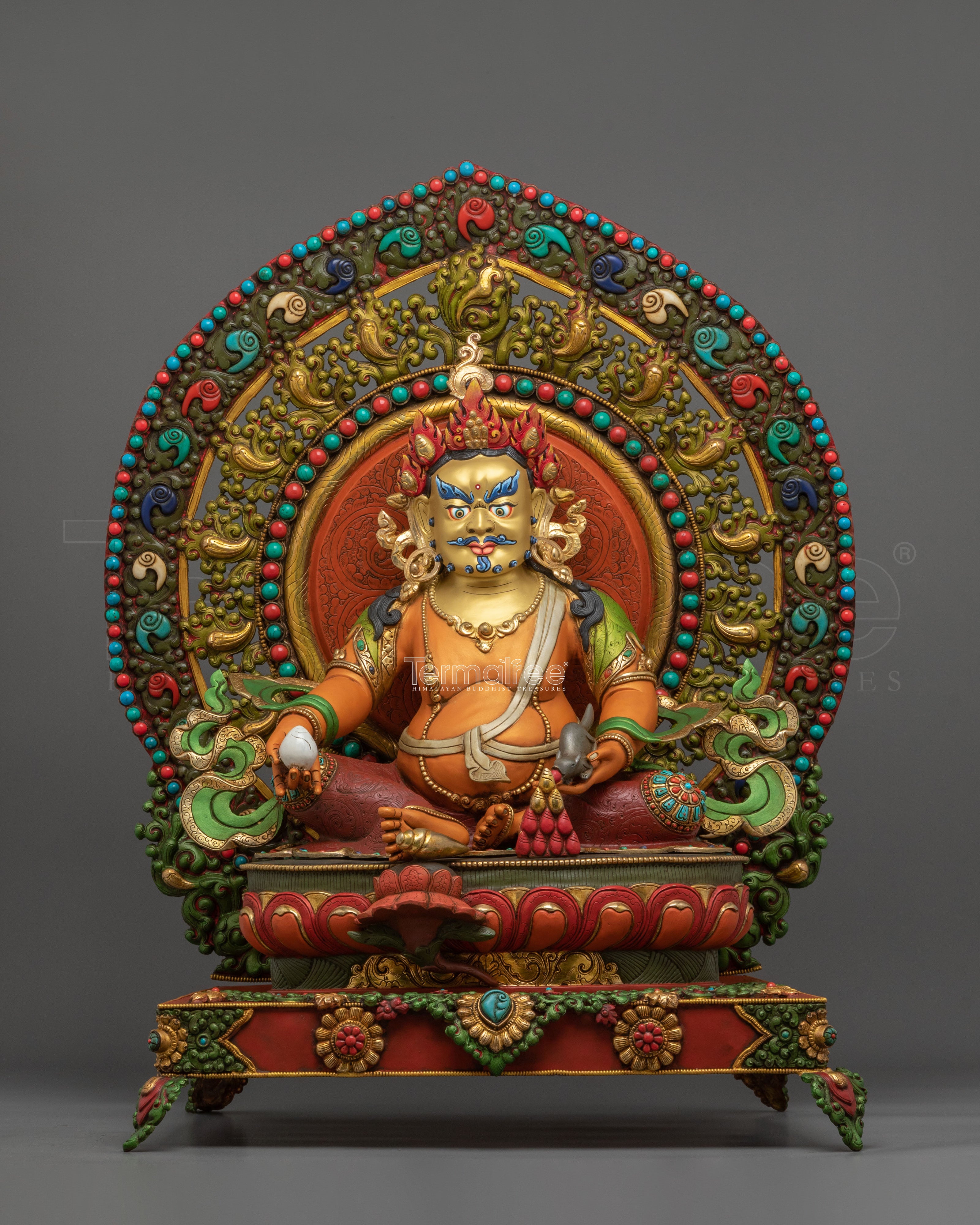 Dzambhala On Throne