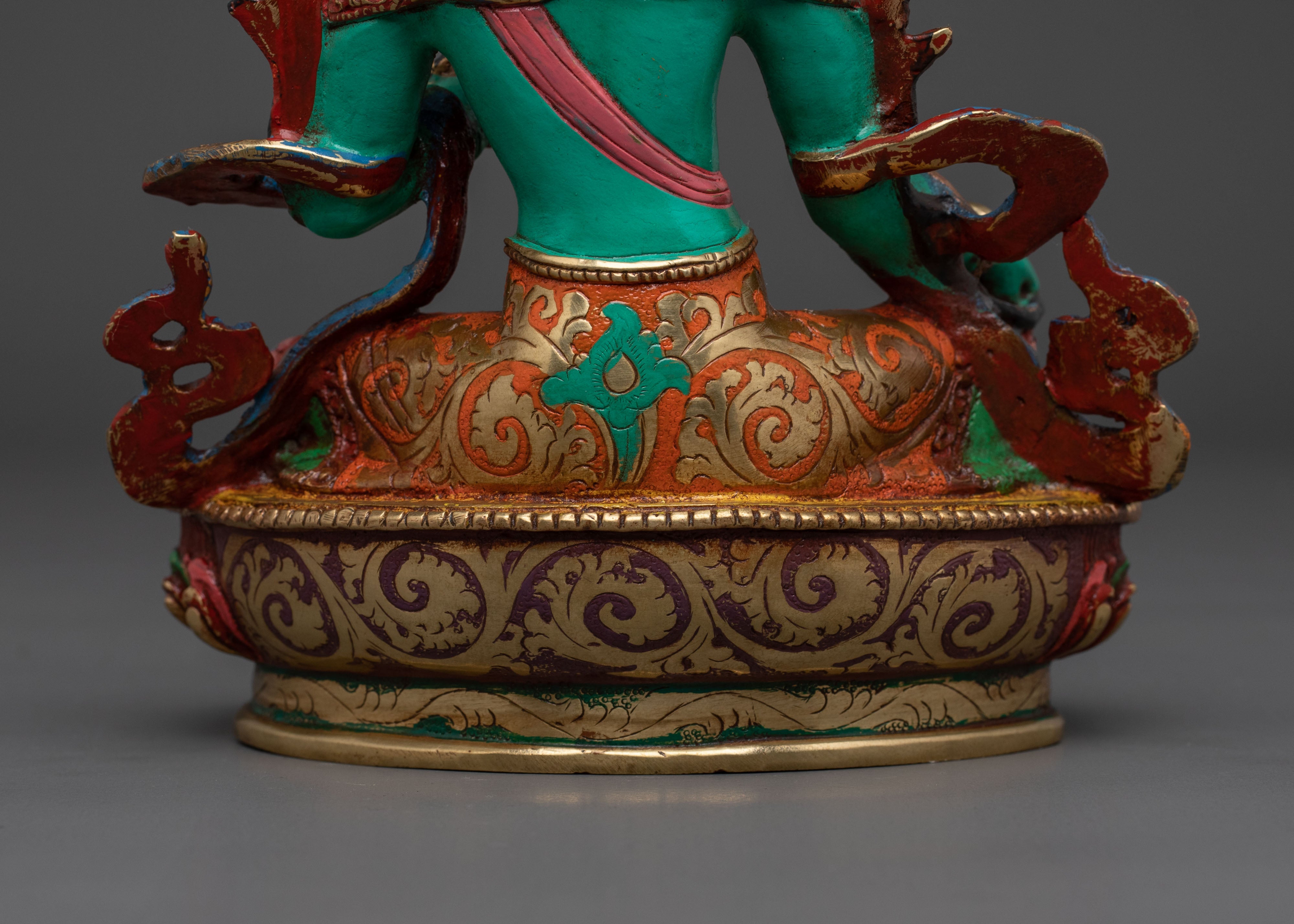 Goddess Shyama Tara Golden Statue | Protector of Compassion