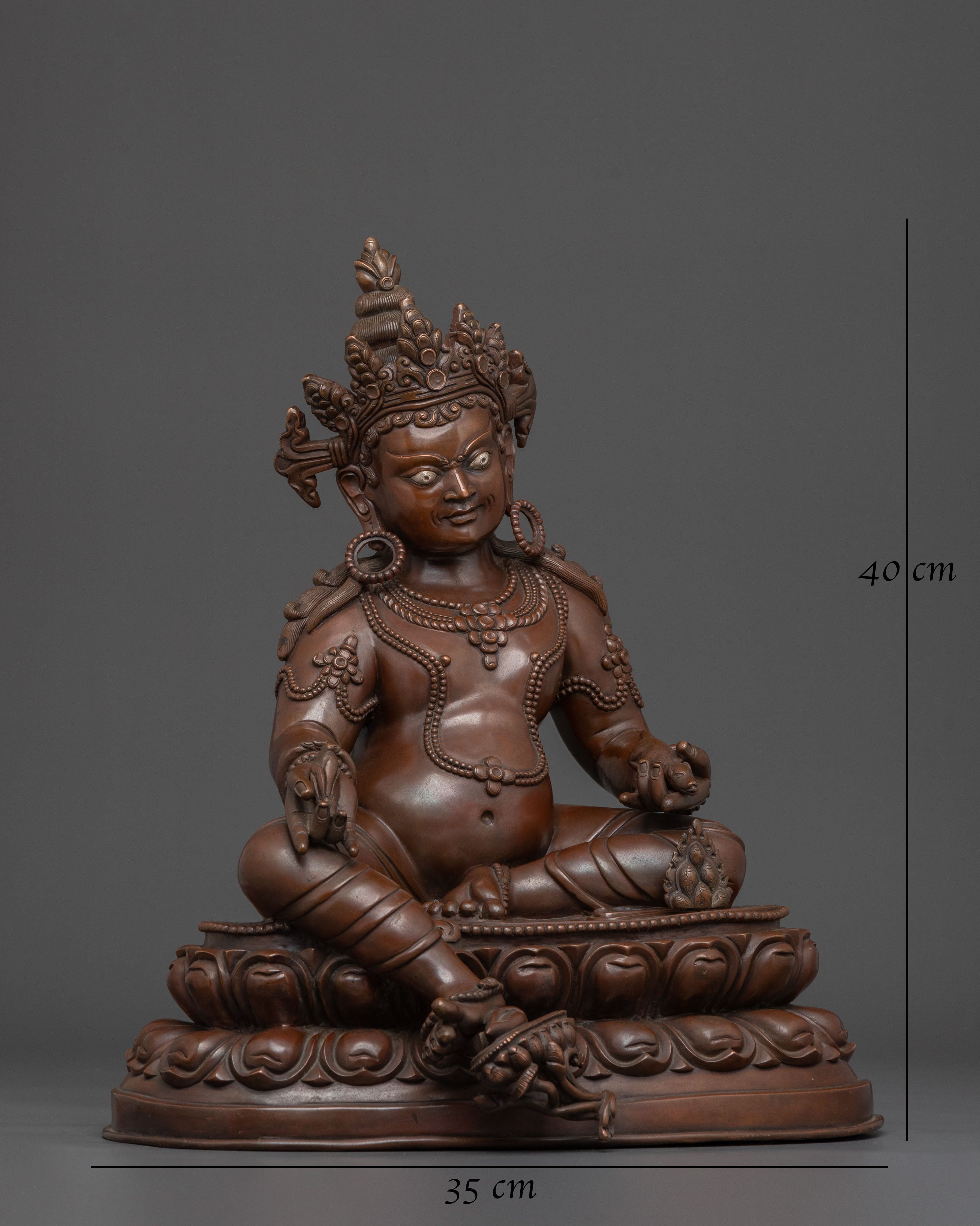 Handmade Dzambhala Statue | Tibetan Buddhist Figurine