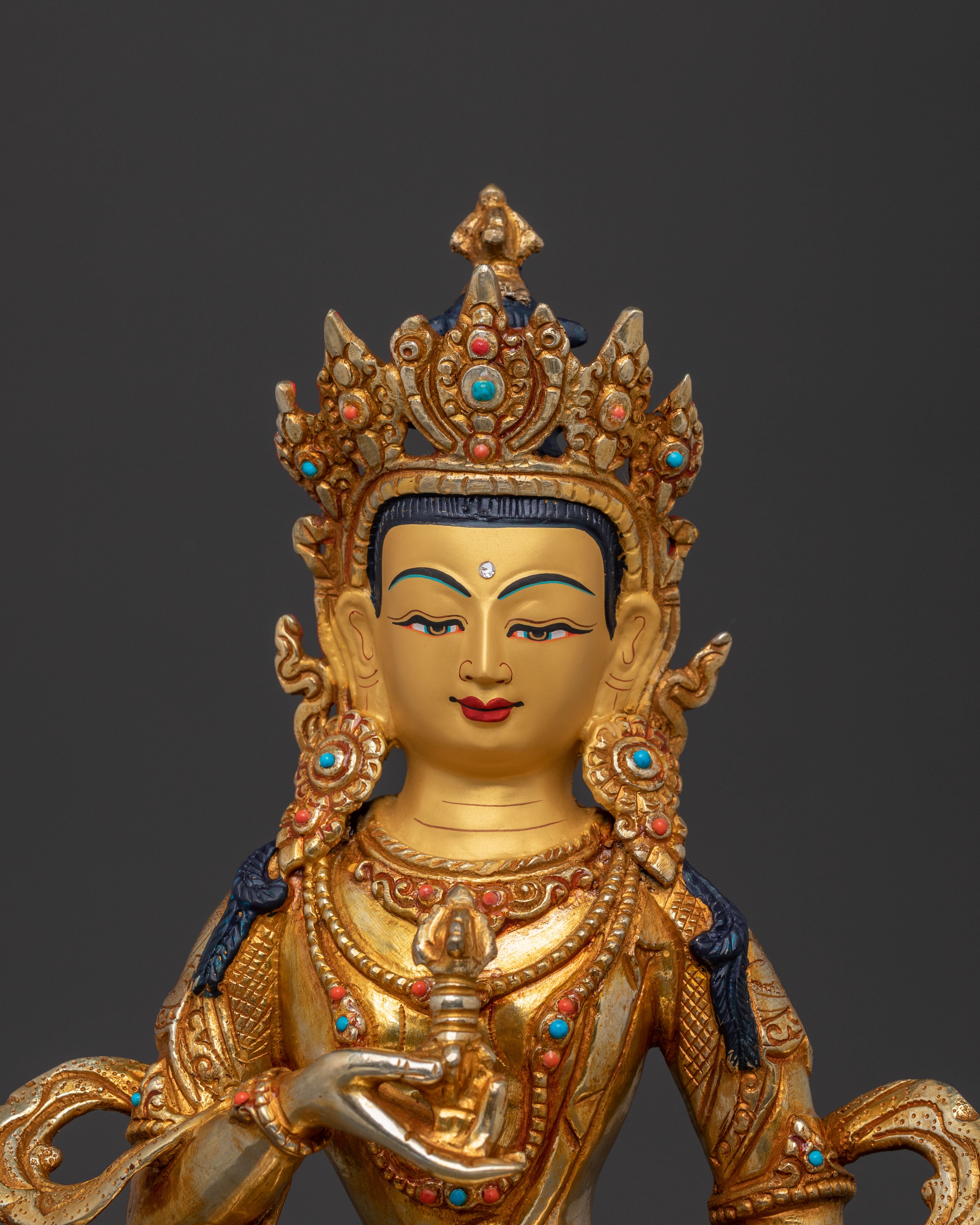 Vajrasattva Statue Purifier of Negative Karma | Tibetan Buddhist Decor