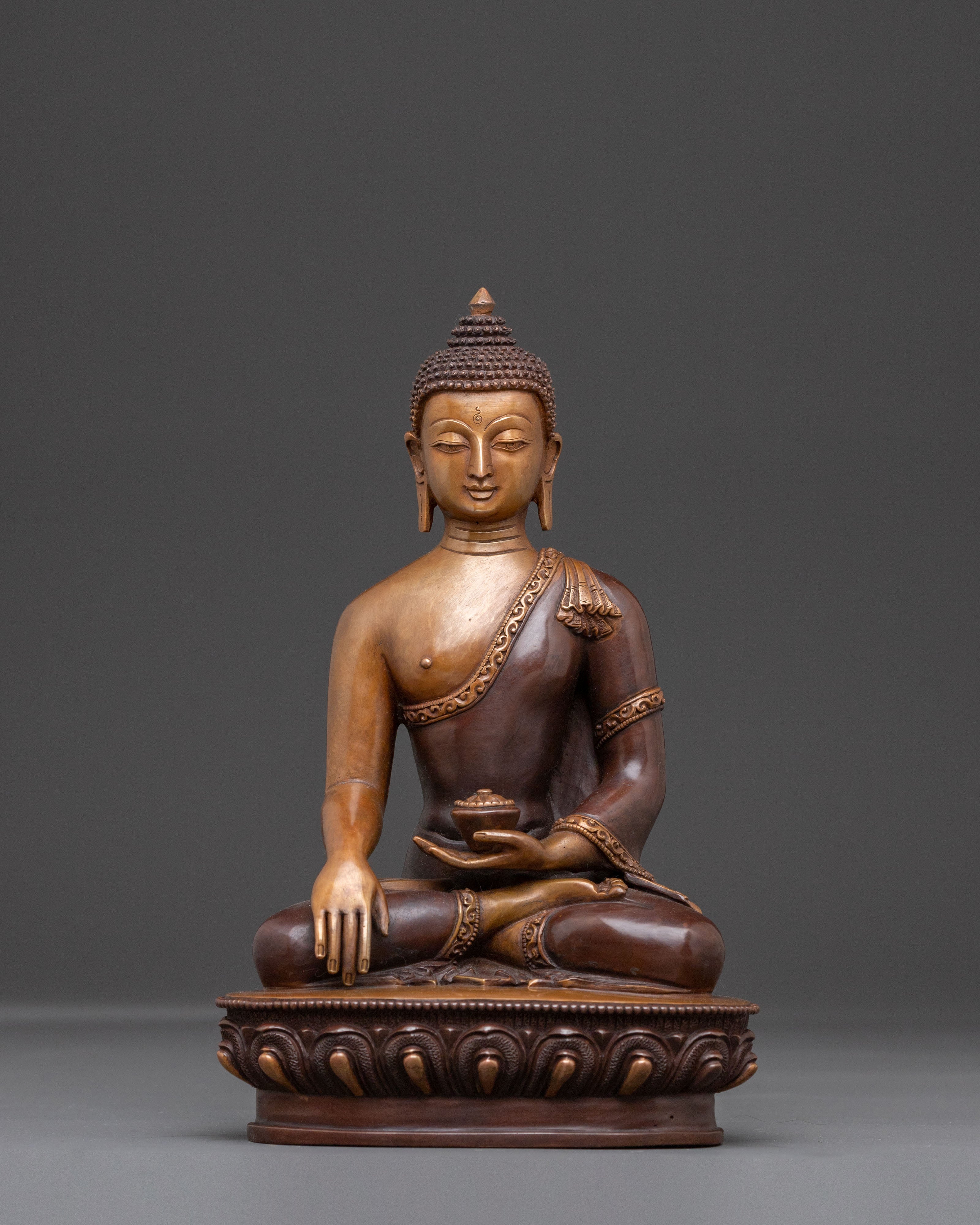 Sacred Shakyamuni Buddha Meditation Statue | Oxidized Copper Statue