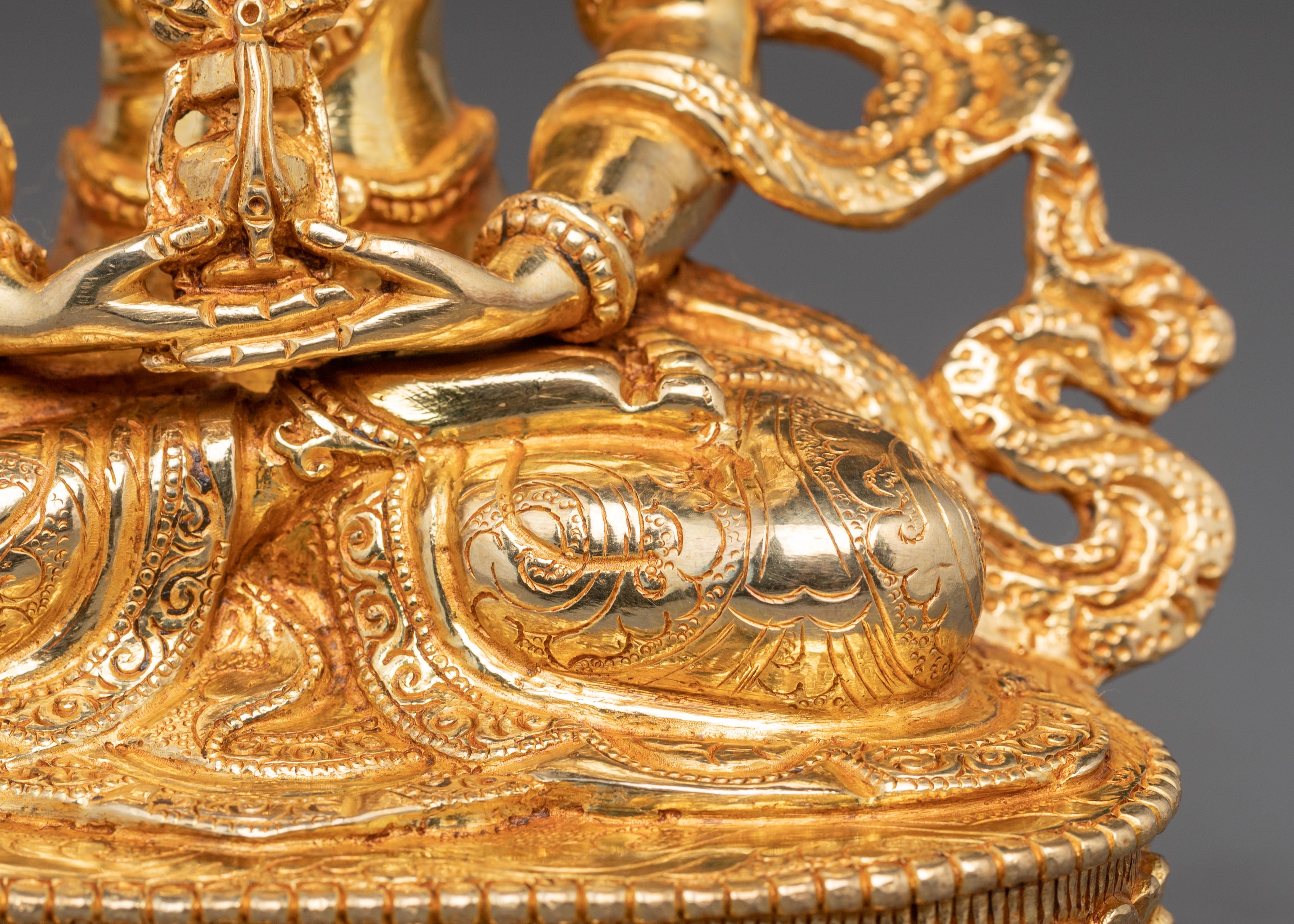 Handmade Sculpture of Long-Life Buddha Amitayus | Buddha of Infinite Life