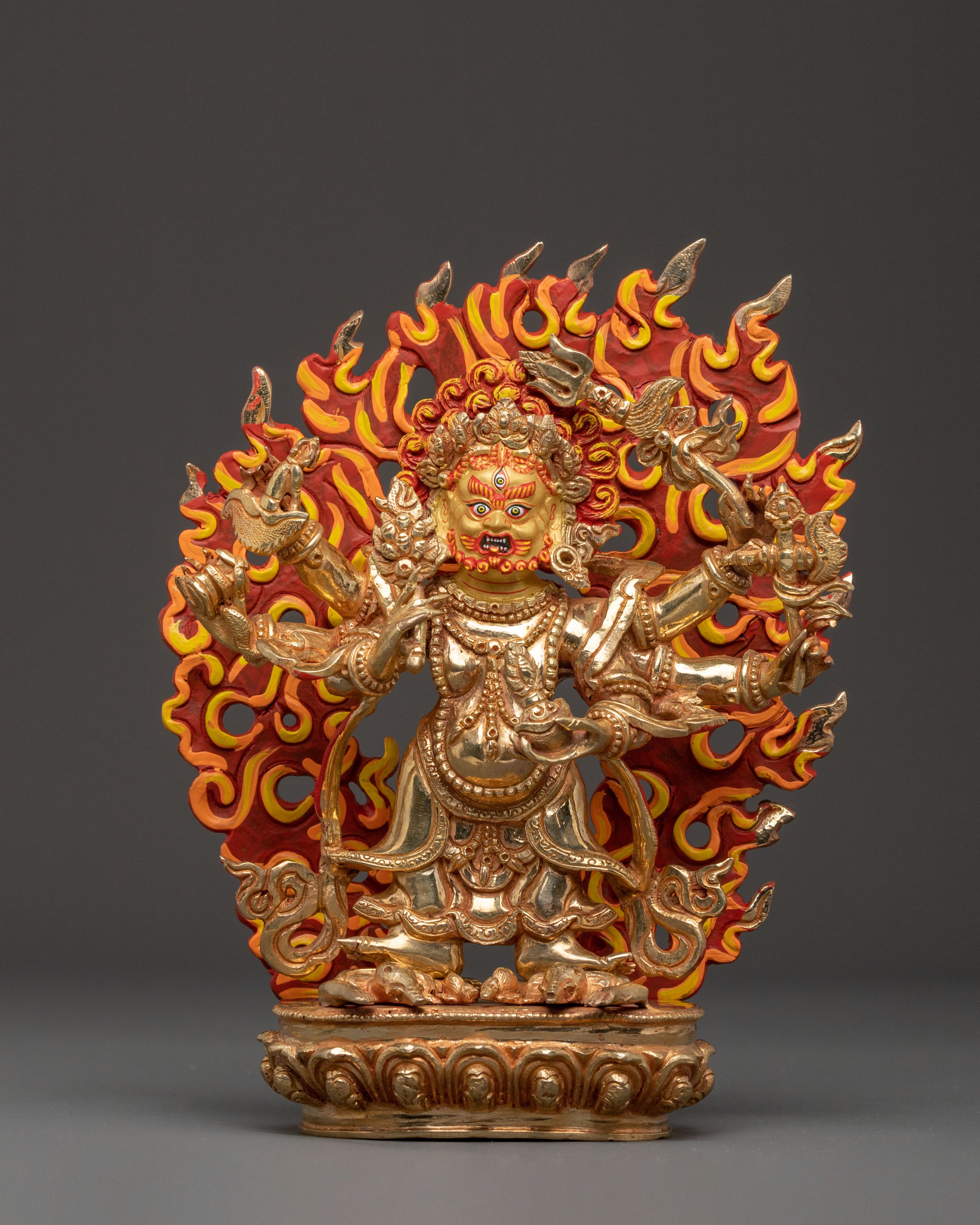 White Mahakala Spiritual Statue