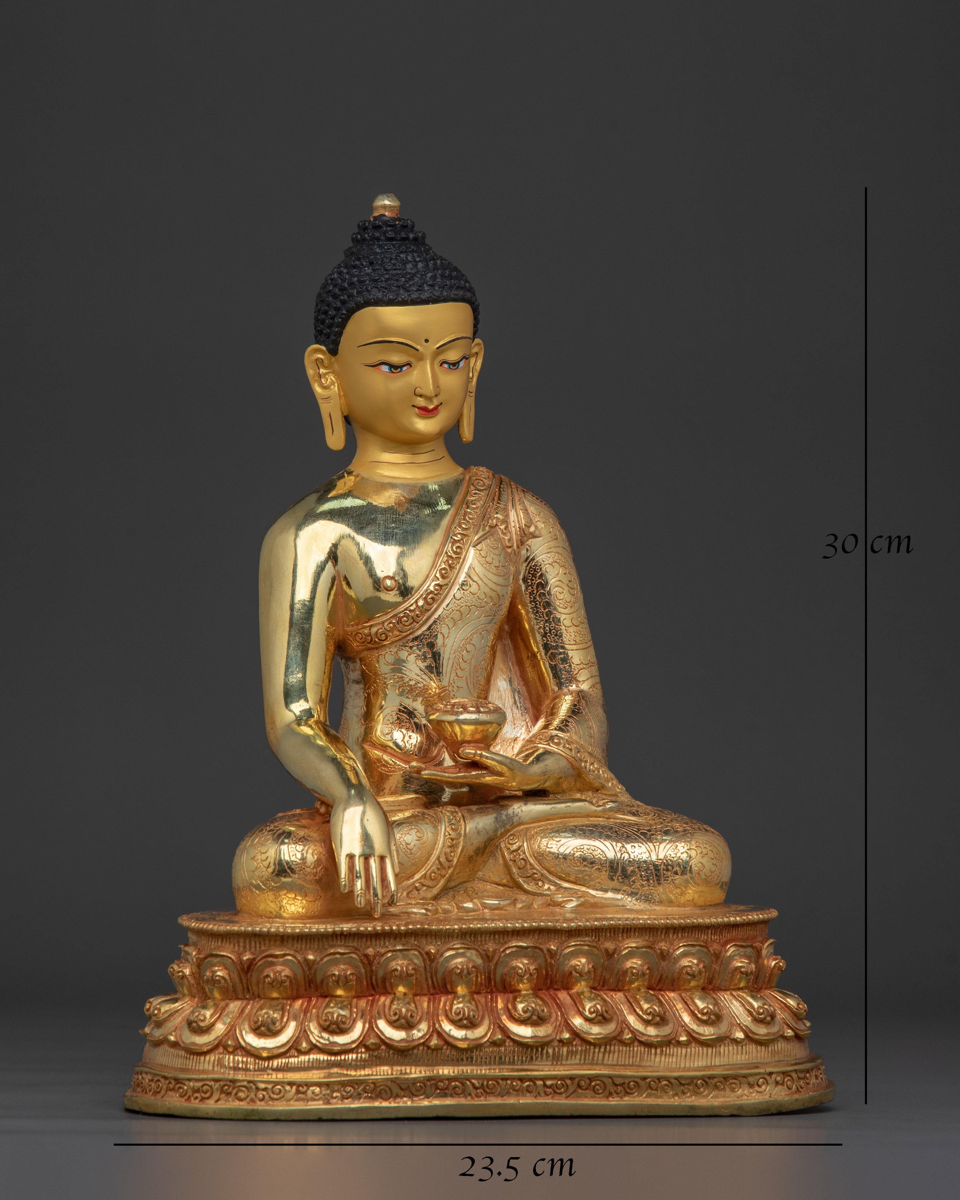 Vajrayana Shakyamuni Buddha Statue | Buddhist Enlightened Teacher Sculpture