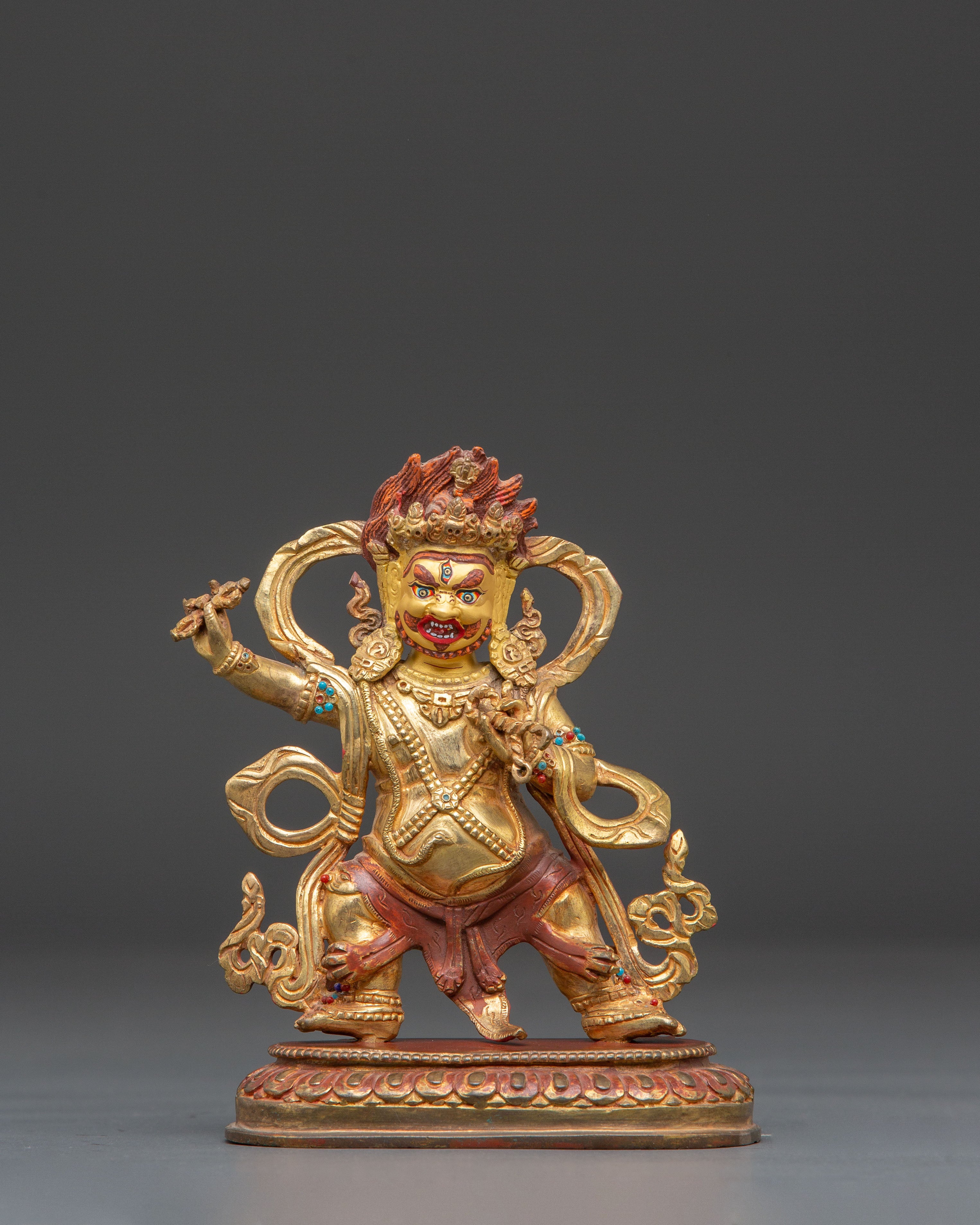 Golden Vajrapani Statue: The Protector of Buddha | Buddhist Spiritual Decor