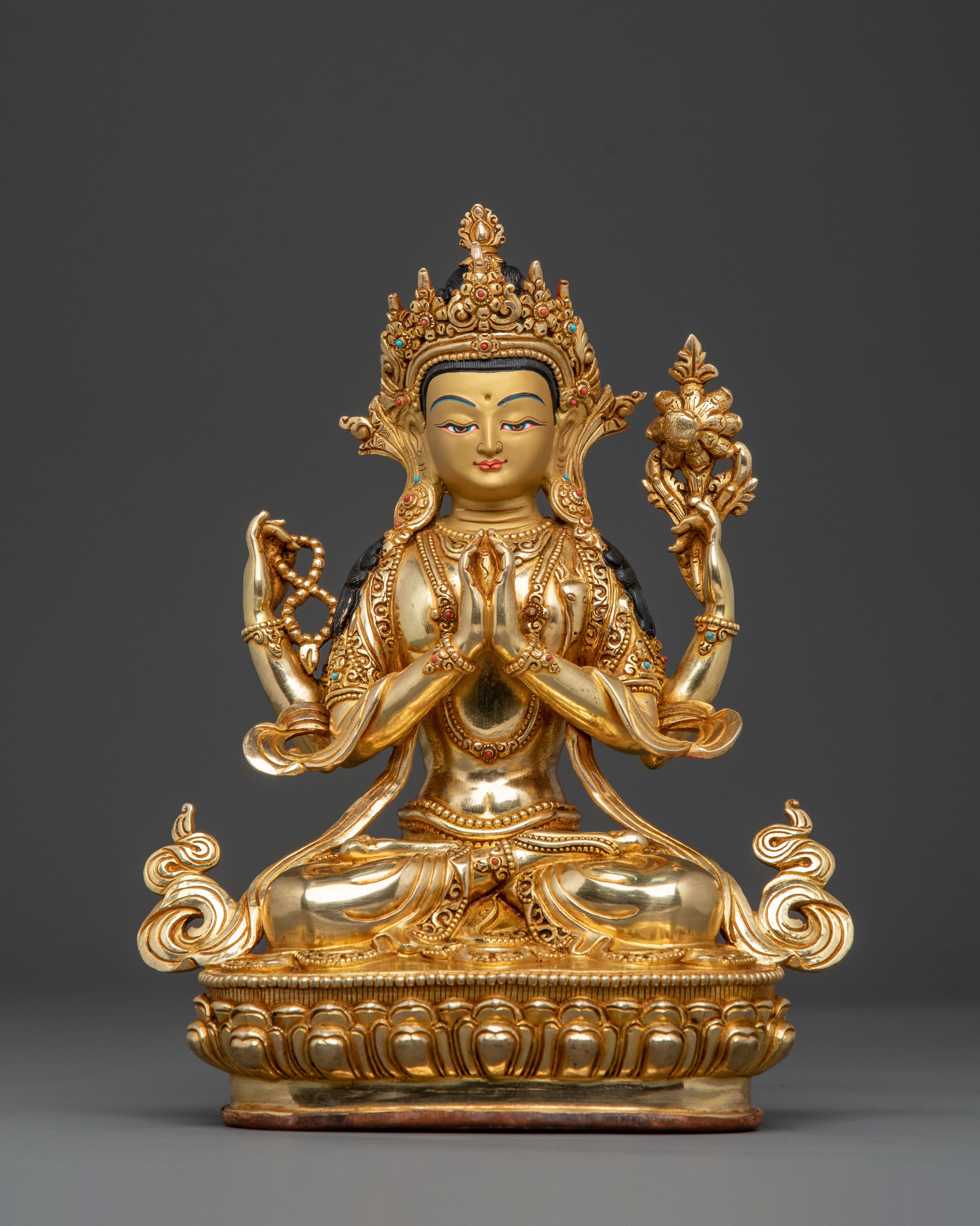 Four Armed Chenrezig Statue