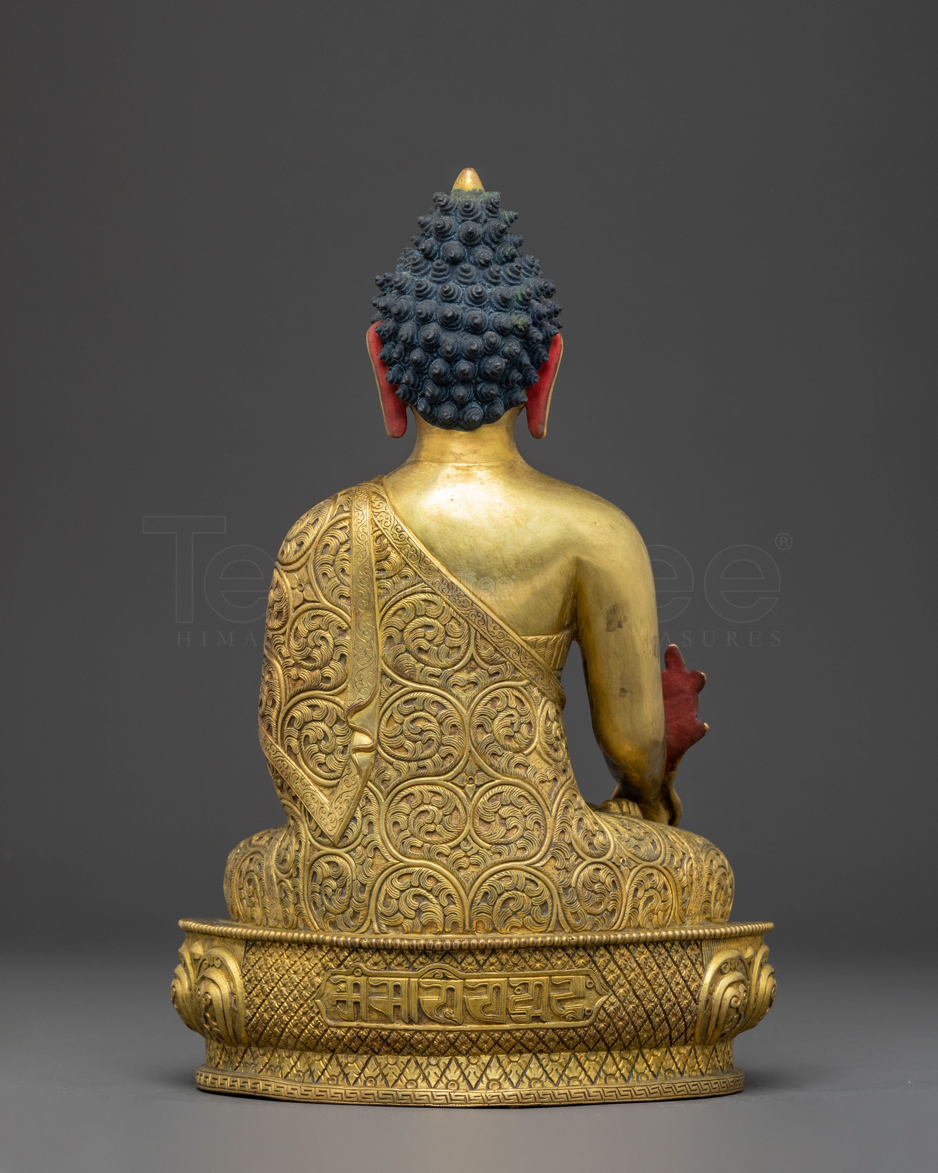 Handmade Medicine Buddha Copper Body Statue | Healing Buddha