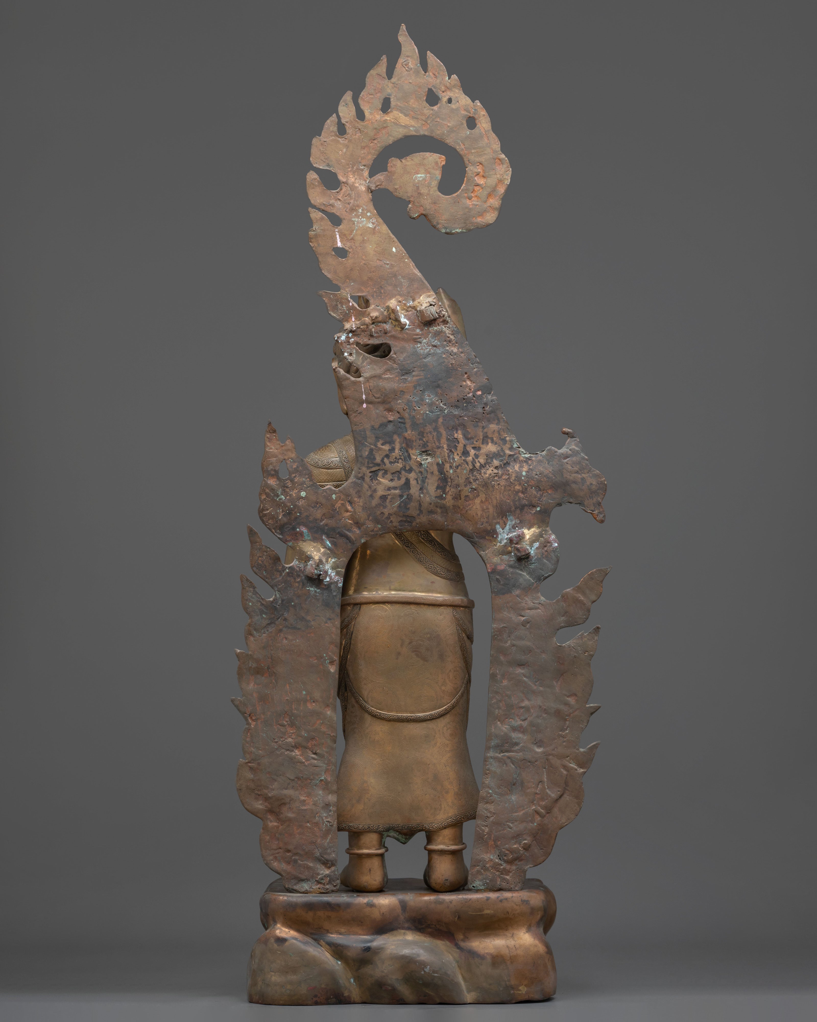 Yamraj Oxidized Copper Statue | Dharma Protector