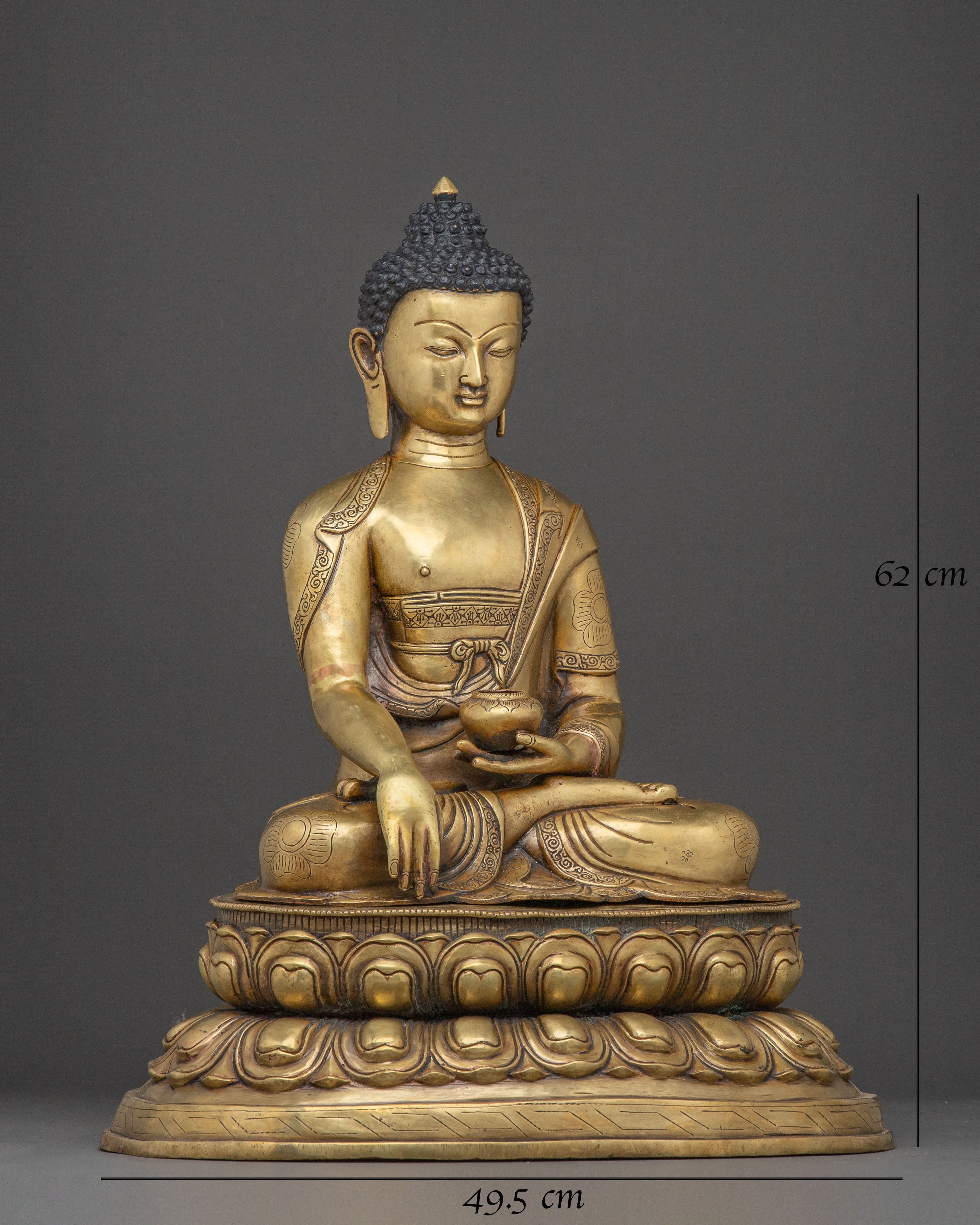 Handmade Gautama Buddha Copper Art