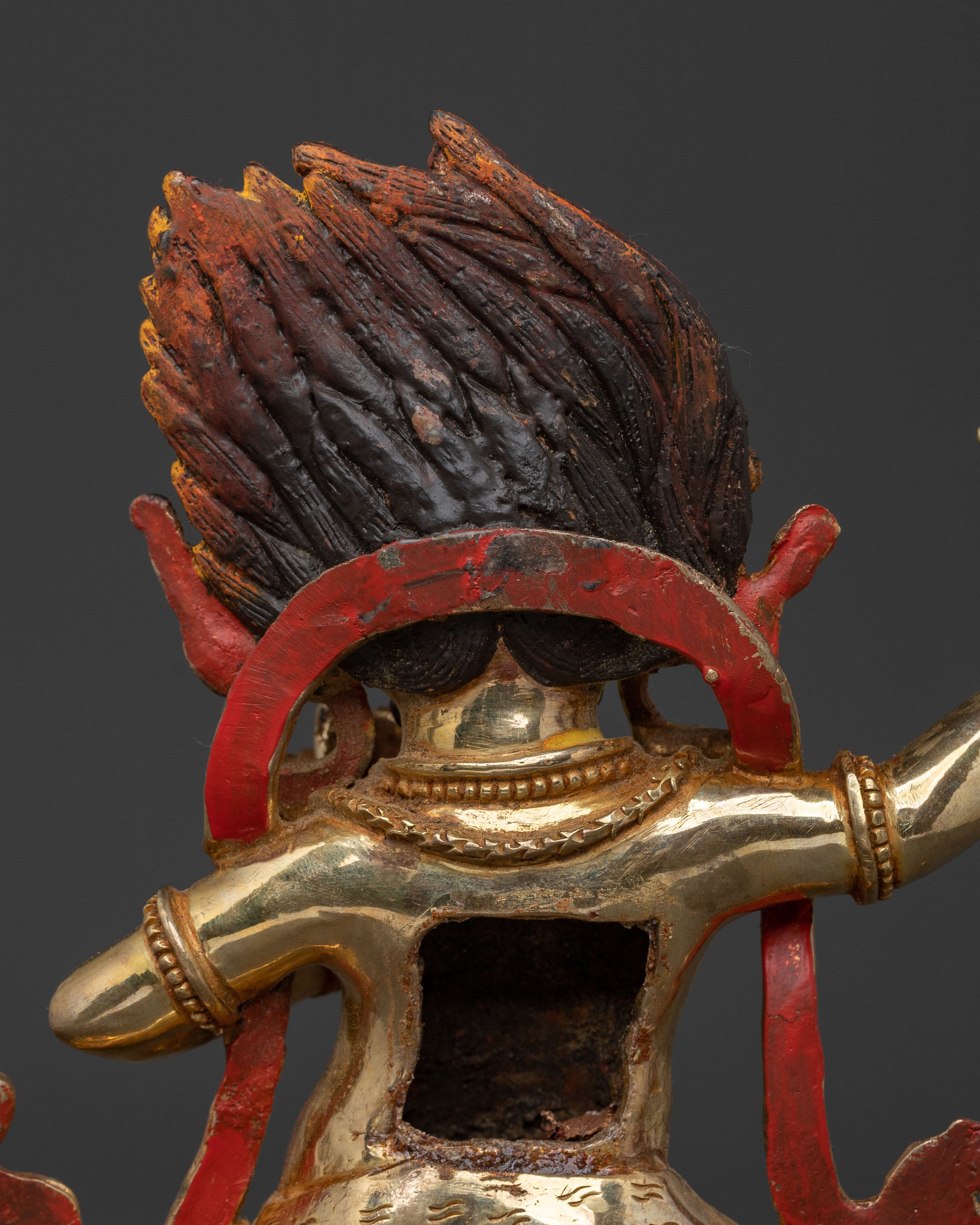 Thunderbolt Holder Vajrapani Icon | Buddhist Wrathful Deity Sculpture