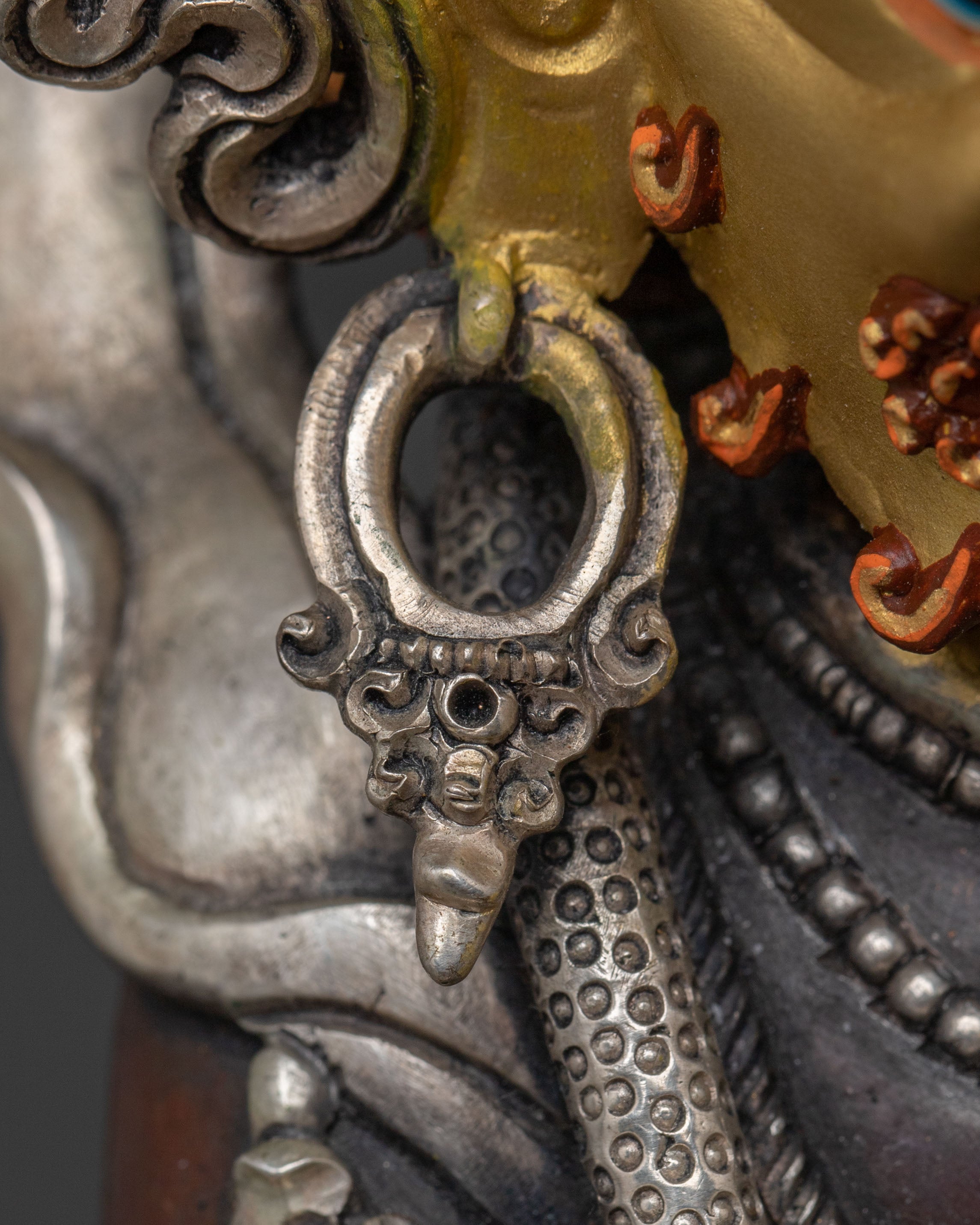 Shakya Mahakala: Handcrafted Oxidized Copper Divine Icon