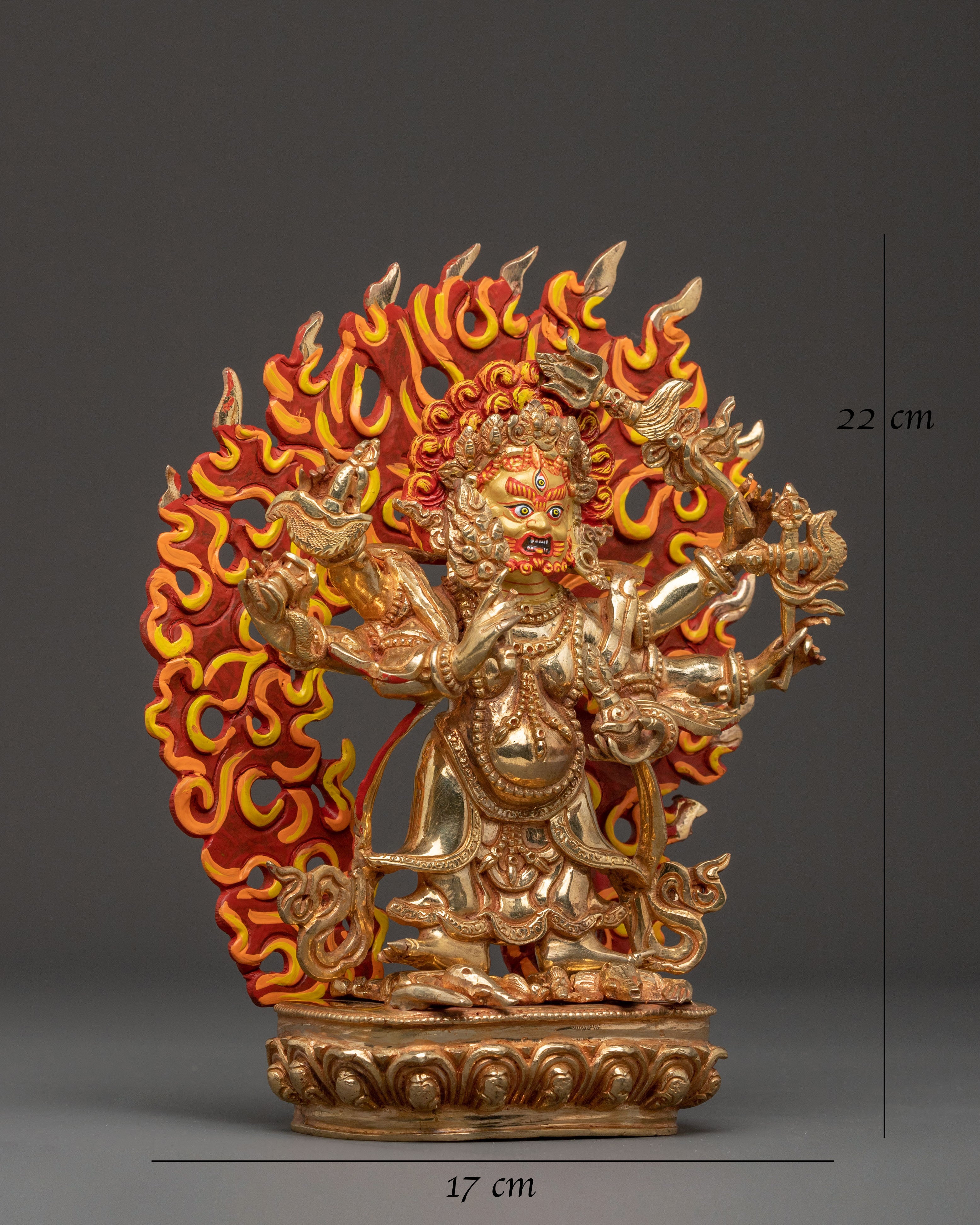 White Mahakala Protector Statue | Home Decor