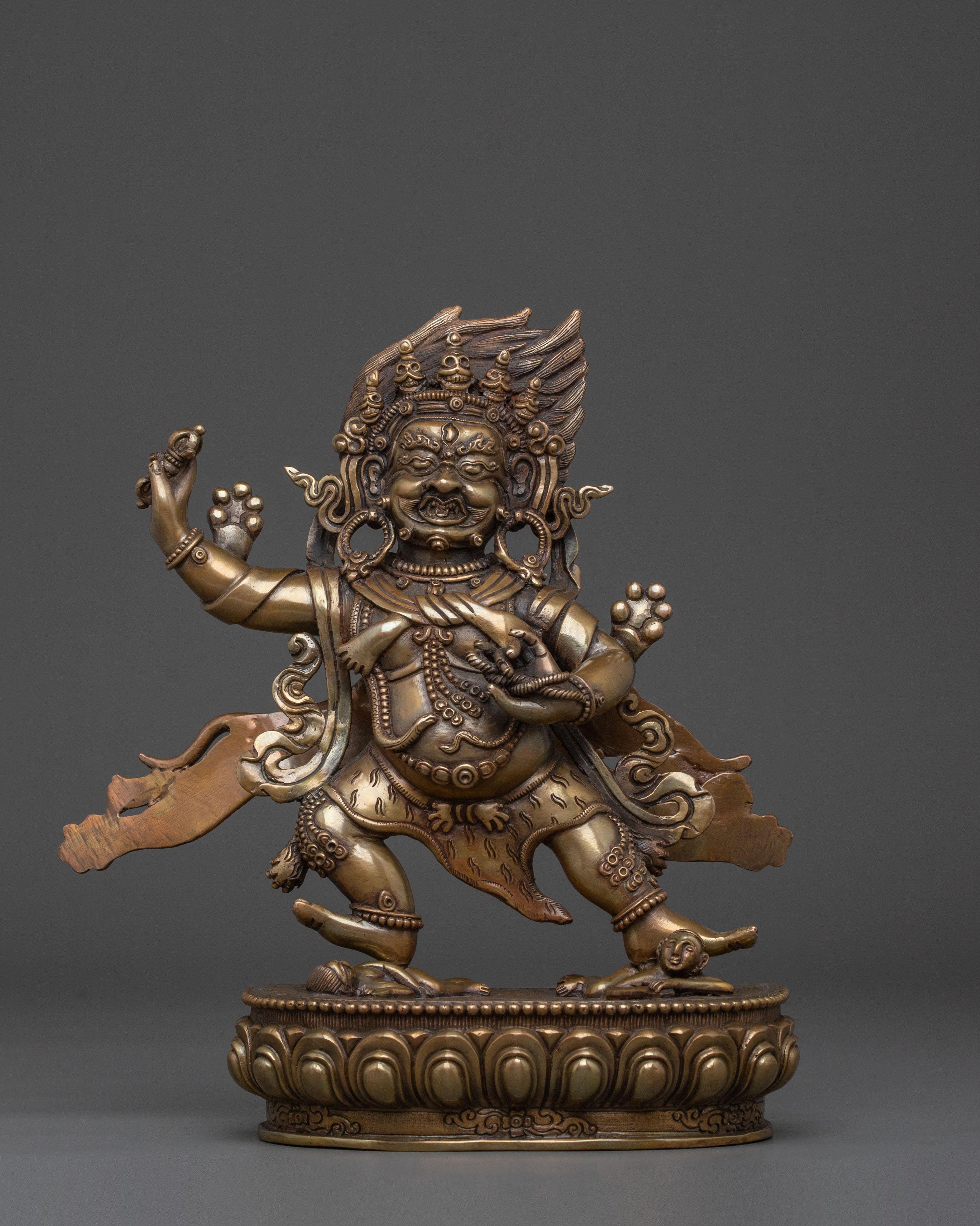 Vajrapani Antique Bronze Statue | Buddhist Protector Sculpture