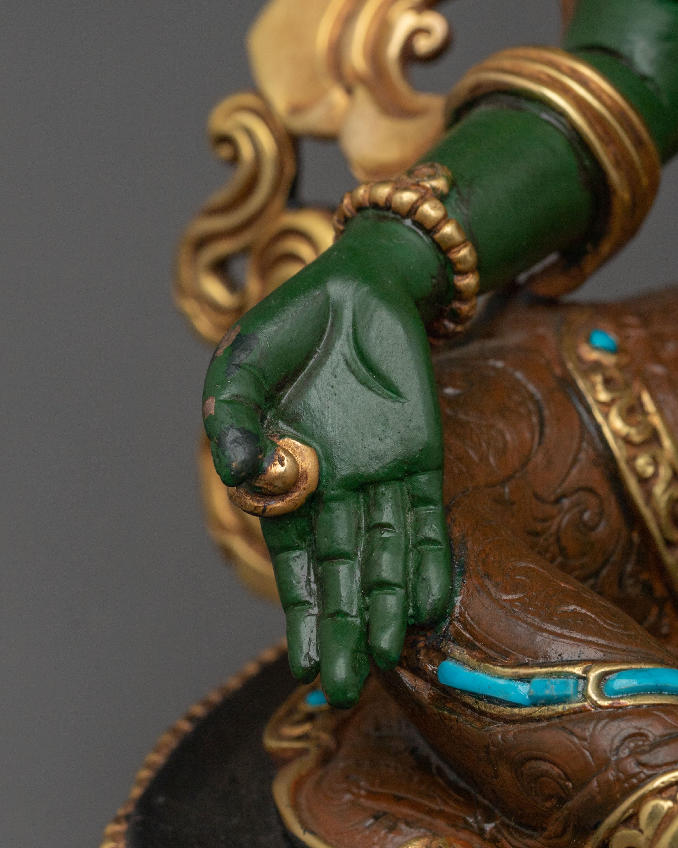 Tibetan Goddess Green Tara Statue | Home Decor
