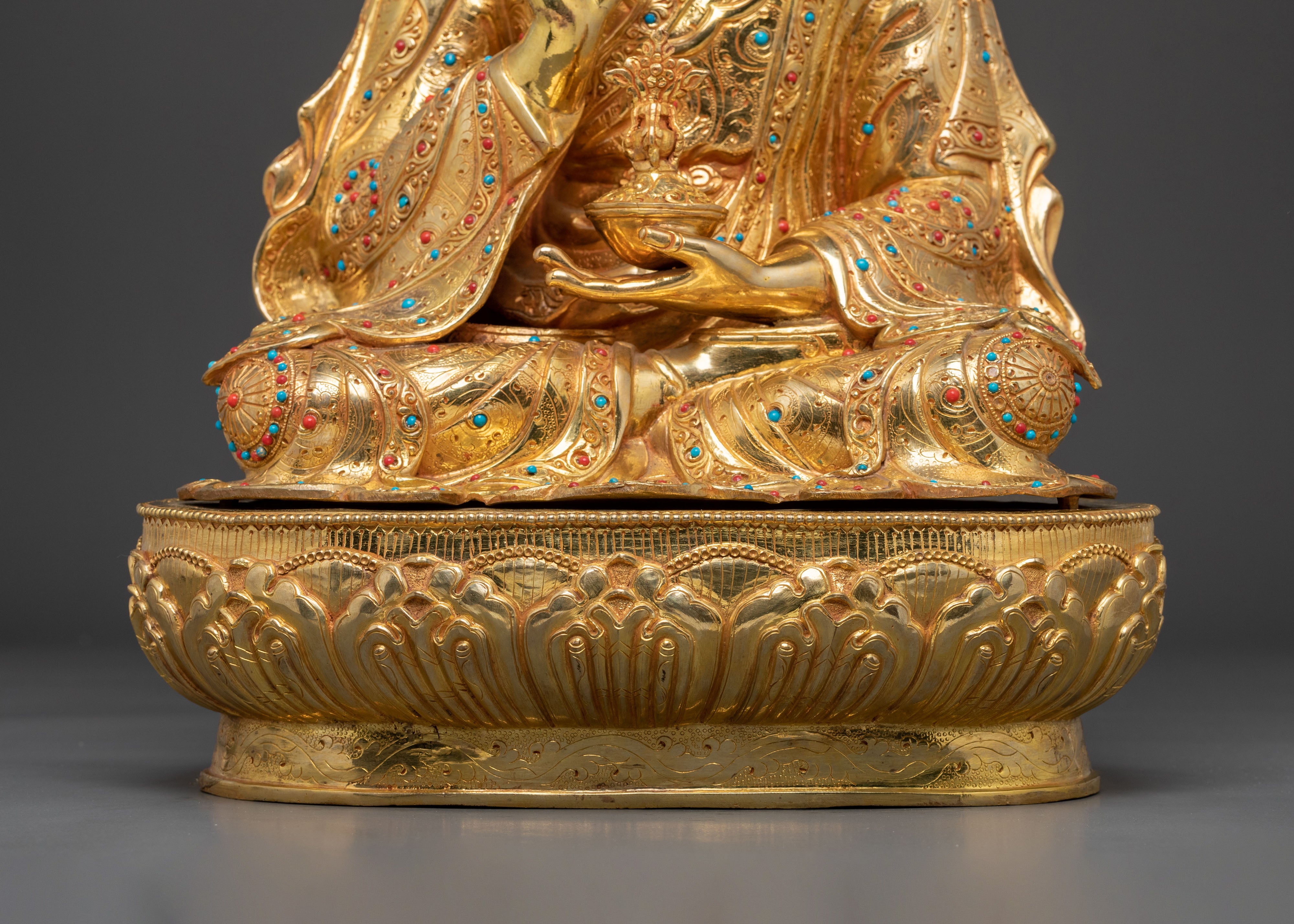 Handcrafted Guru Tsokye Dorje Statue | Lotus Born Vajra Guru of Wisdom and Power